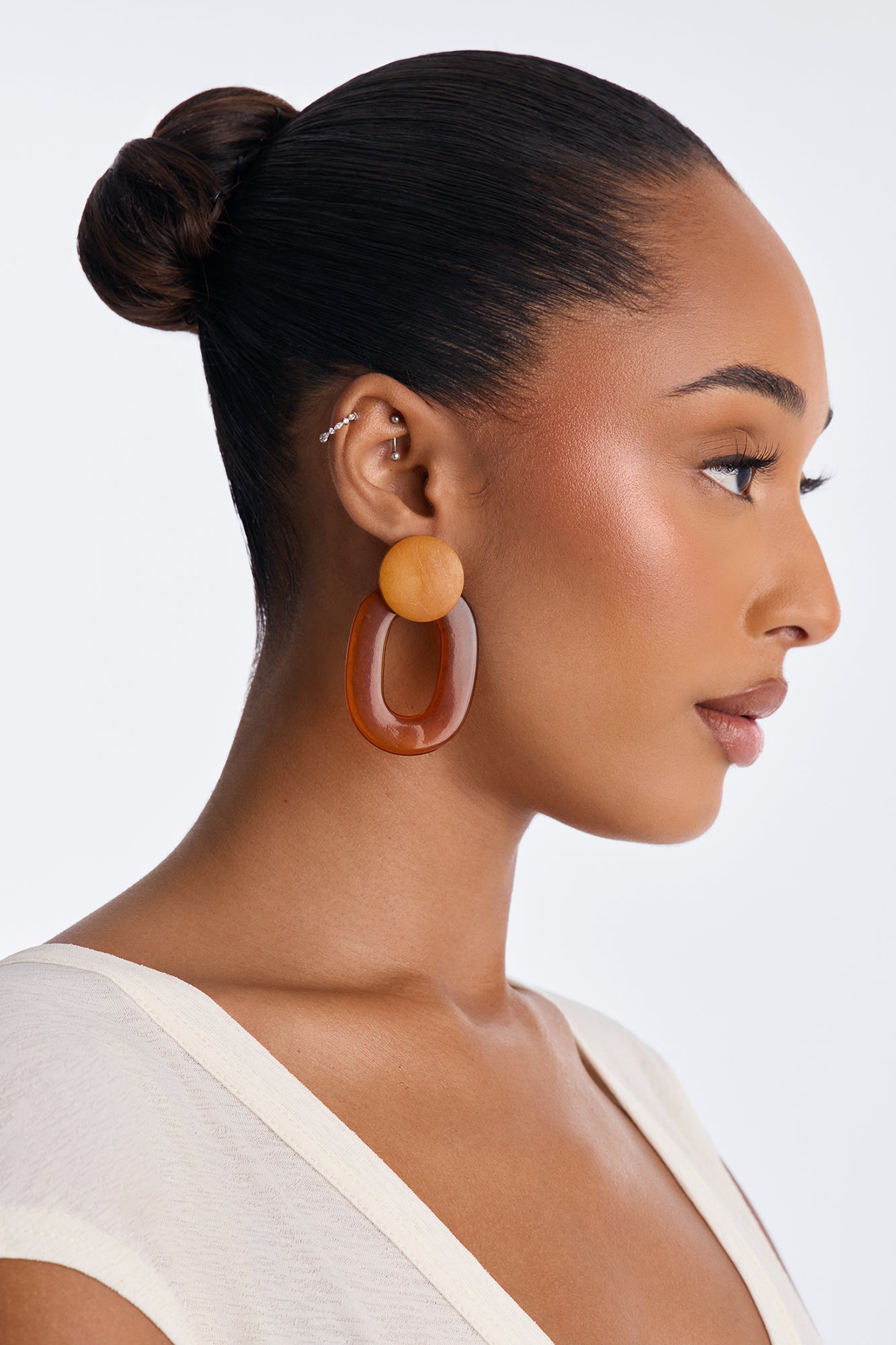 Take It Easy Drop Earrings - Brown