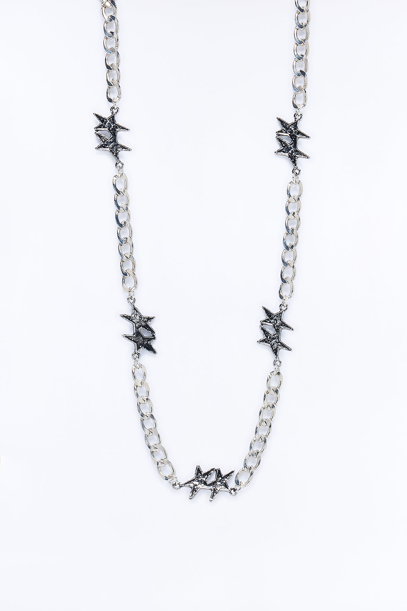 In The Spotlight Star Link Necklace - Silver