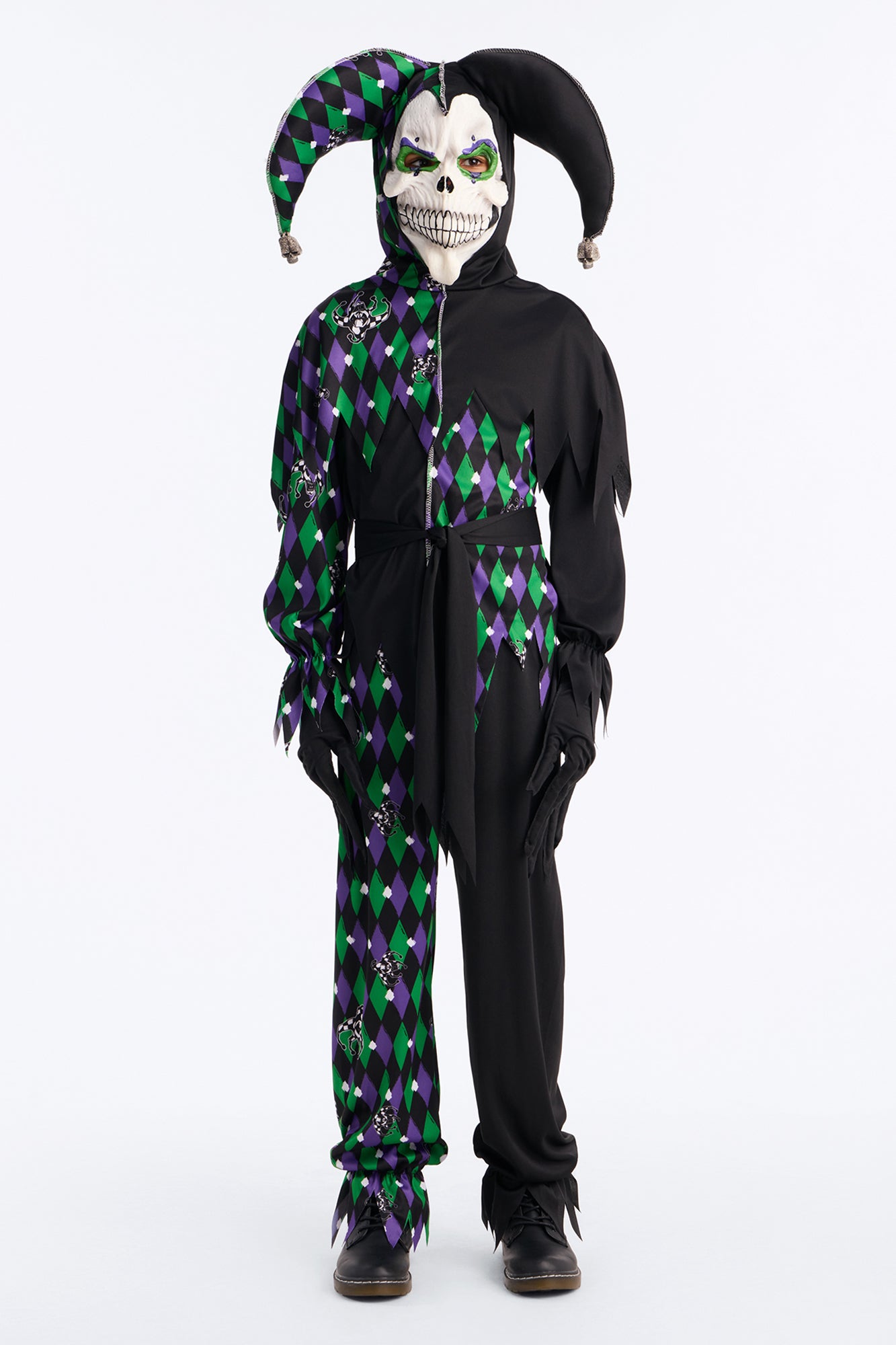 Mini Deadly Jester Costume - Black/combo