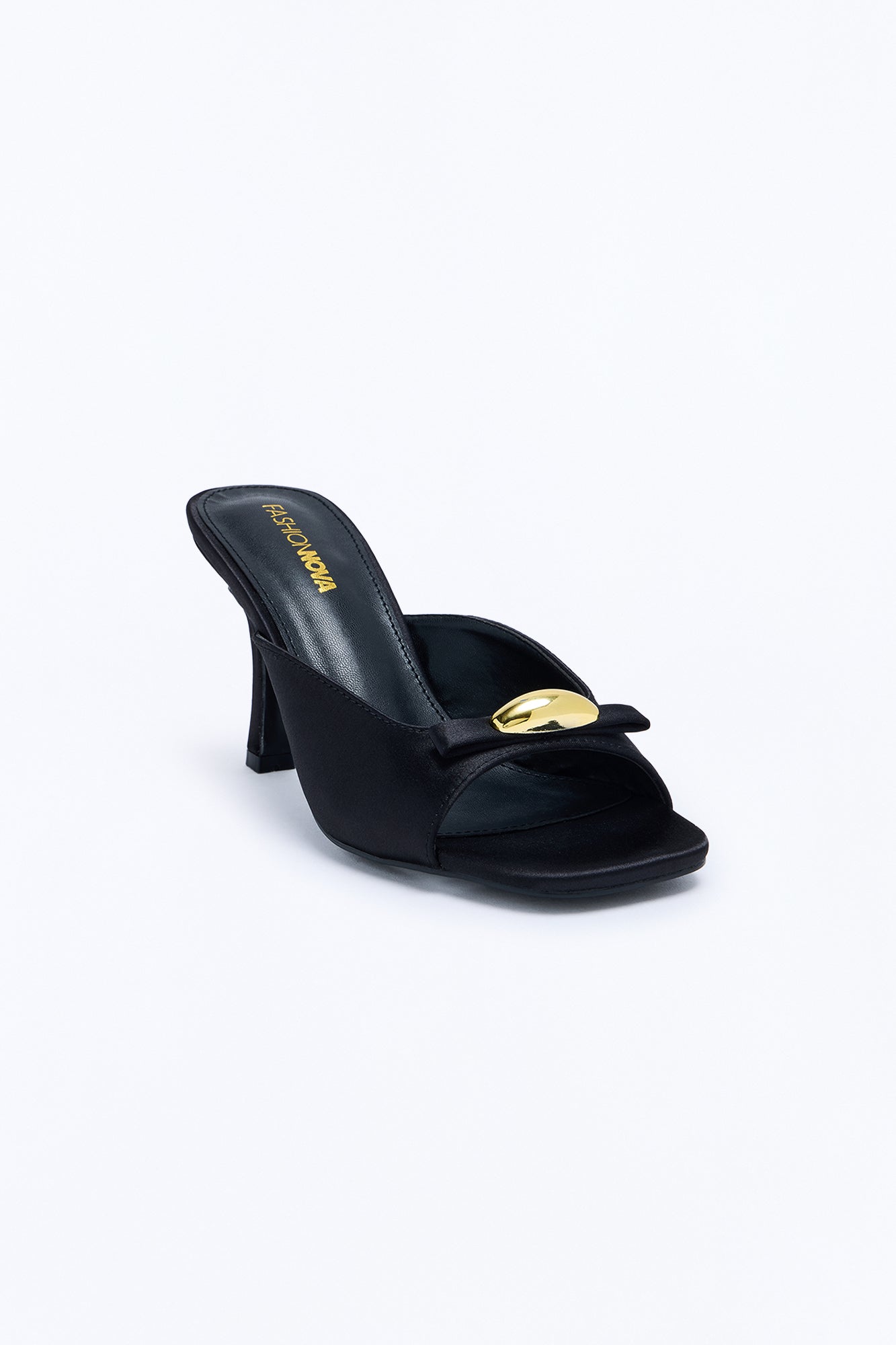 So Into You Hardware Heels - Black