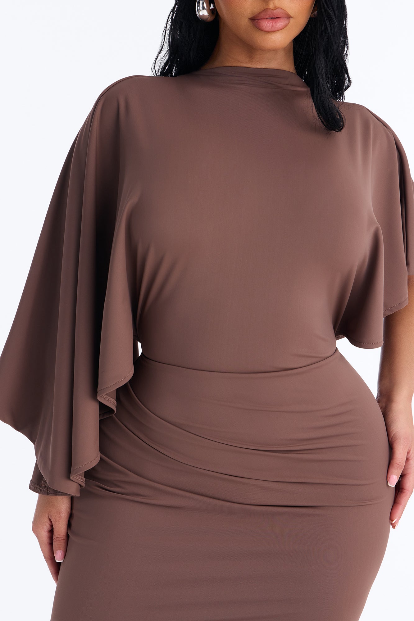Sloane Backless Maxi Dress - Mocha