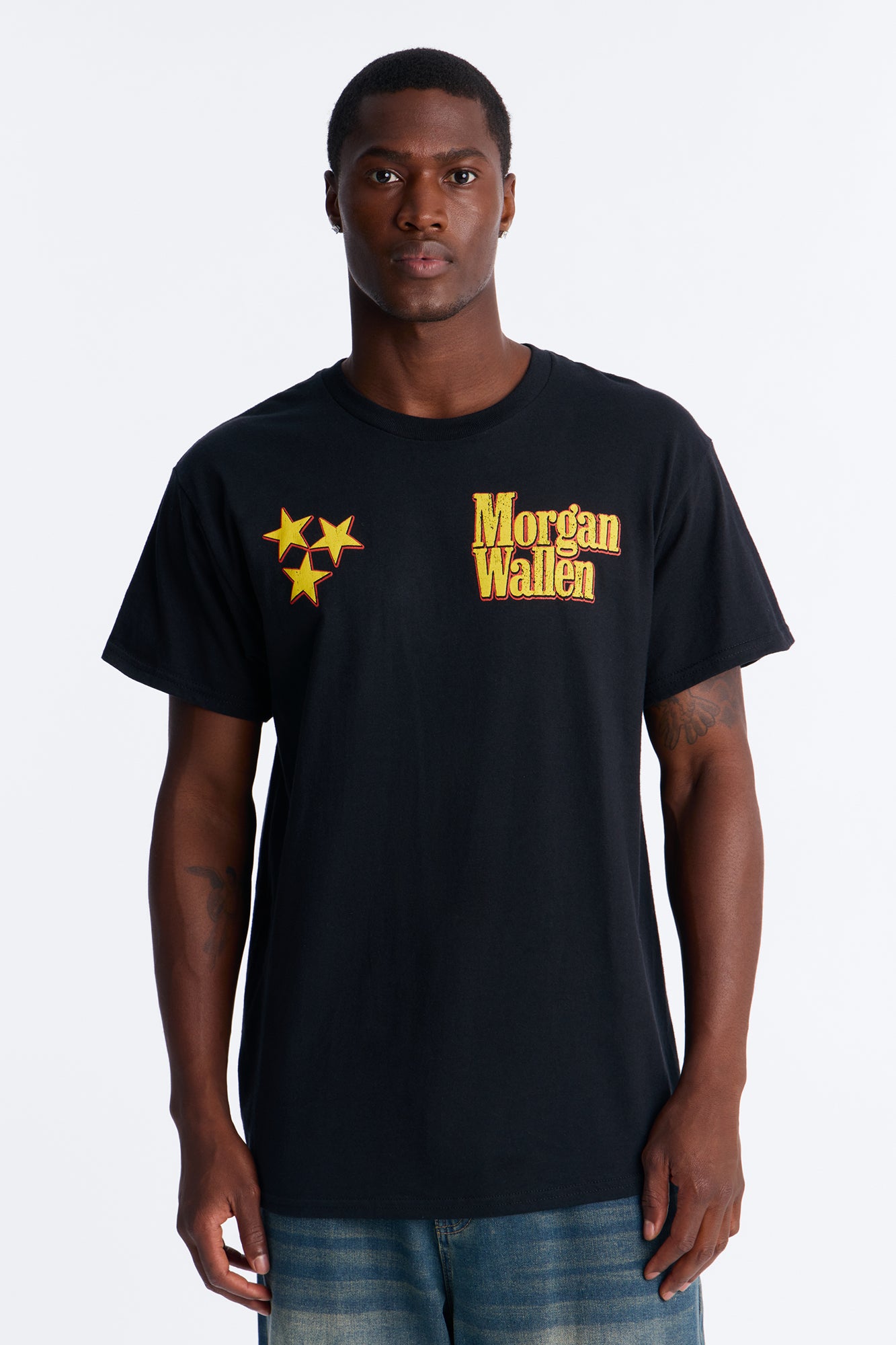 Morgan Wallen What I Want Oversized Short Sleeve Tee - Black