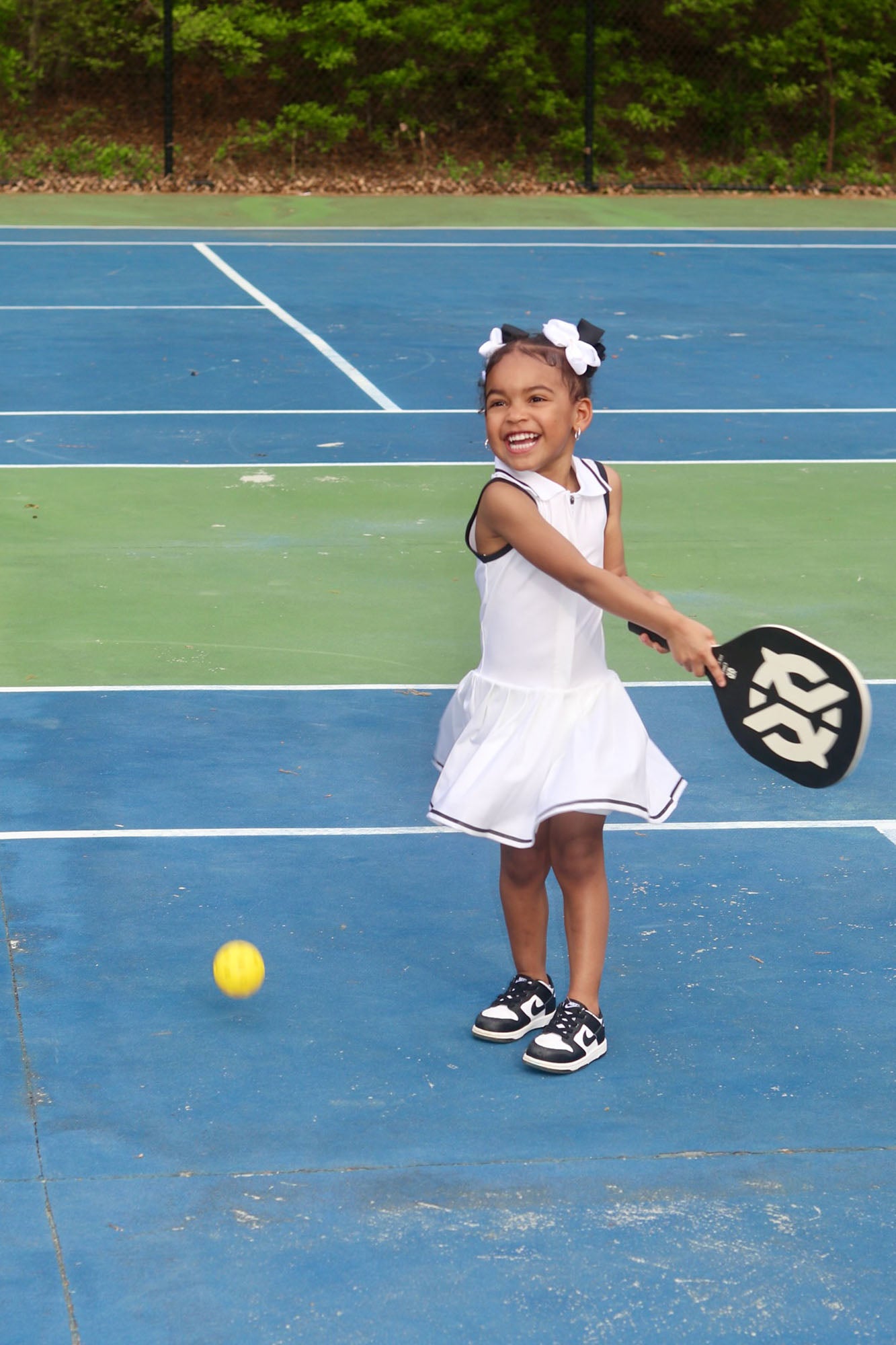 Mini Tennis Court Elevate Active Dress - White