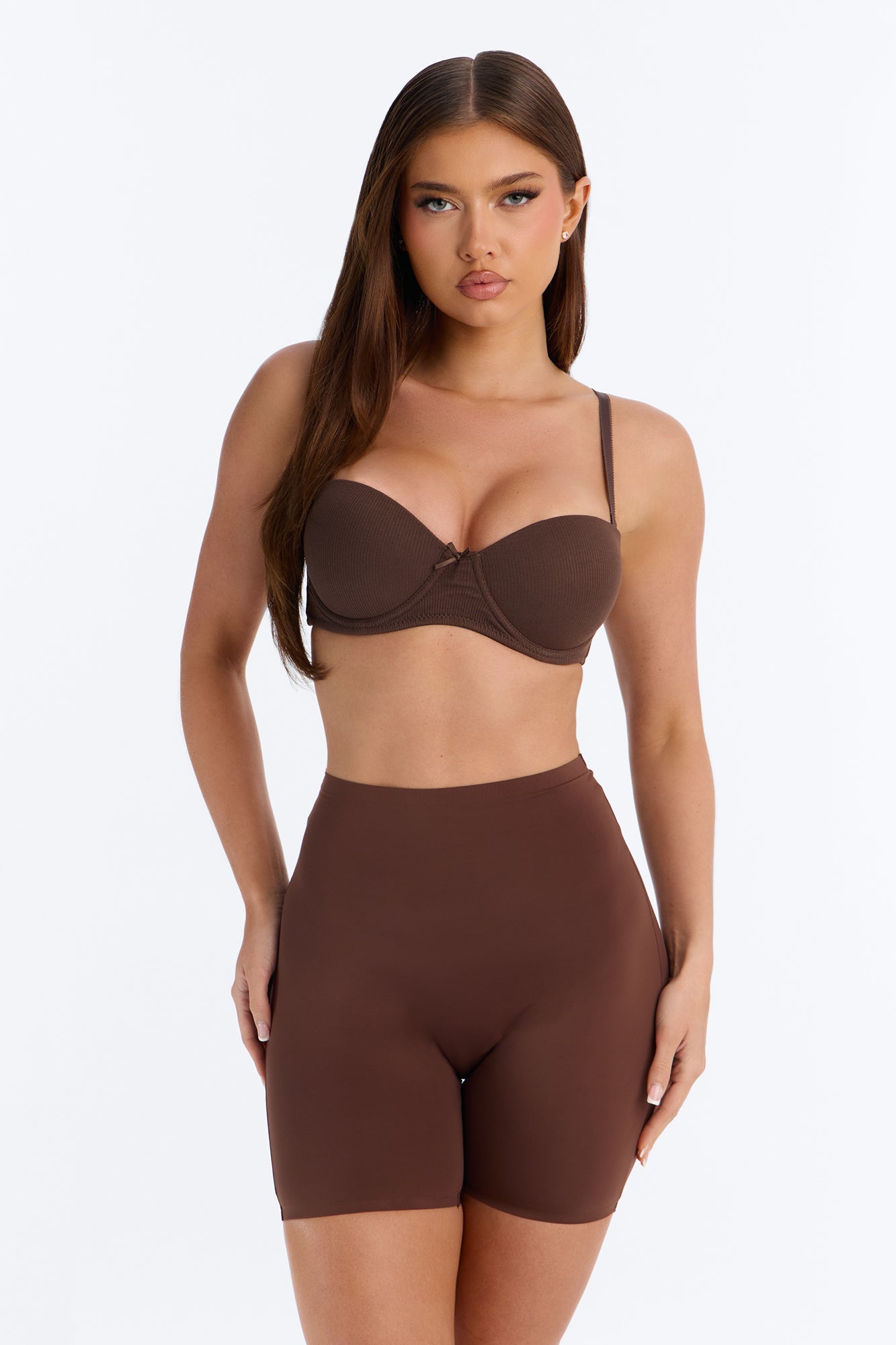 Soft Fit Smoothing Microfiber Boyshort Panty - Chestnut