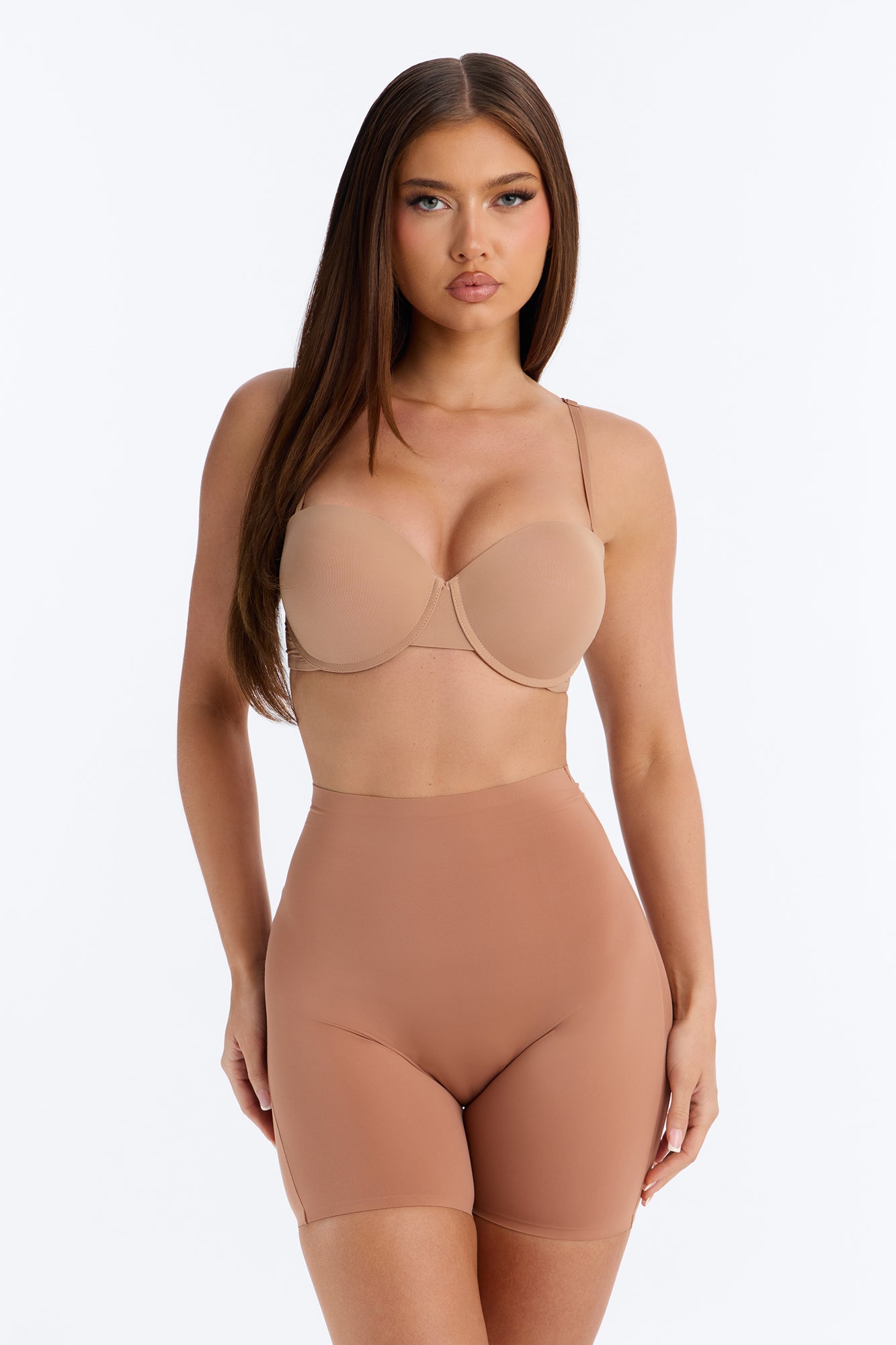 Soft Fit Smoothing Microfiber Boyshort Panty - Mocha