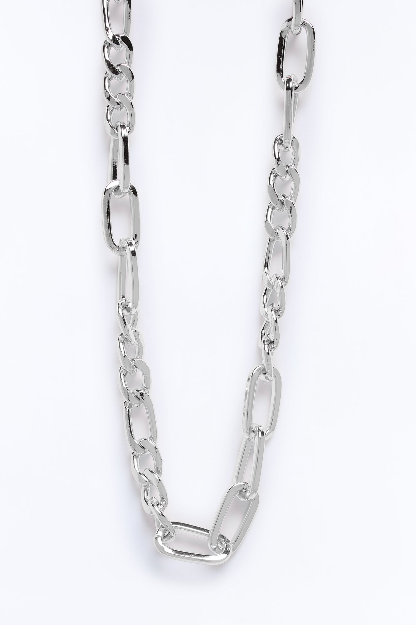 On My Own Chainlink Necklace - Silver