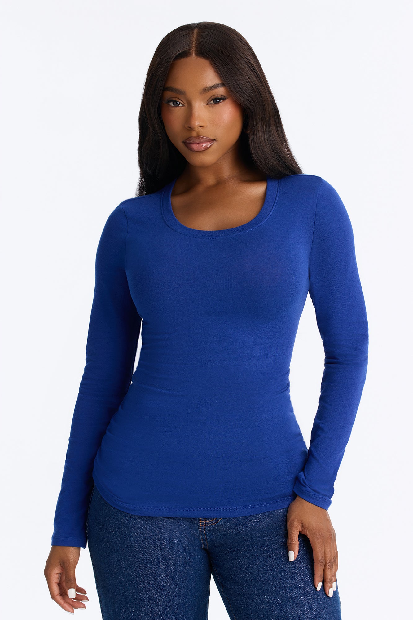 Sabrina Long Sleeve Tee - Royal