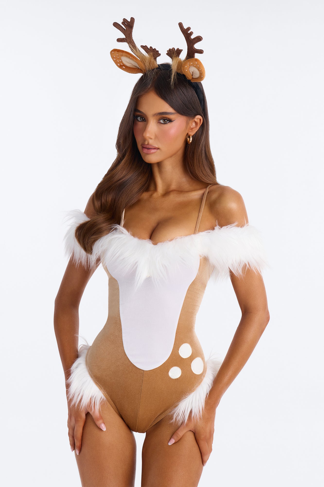Antler Tease 3 Piece Costume Set - Tan/Multi