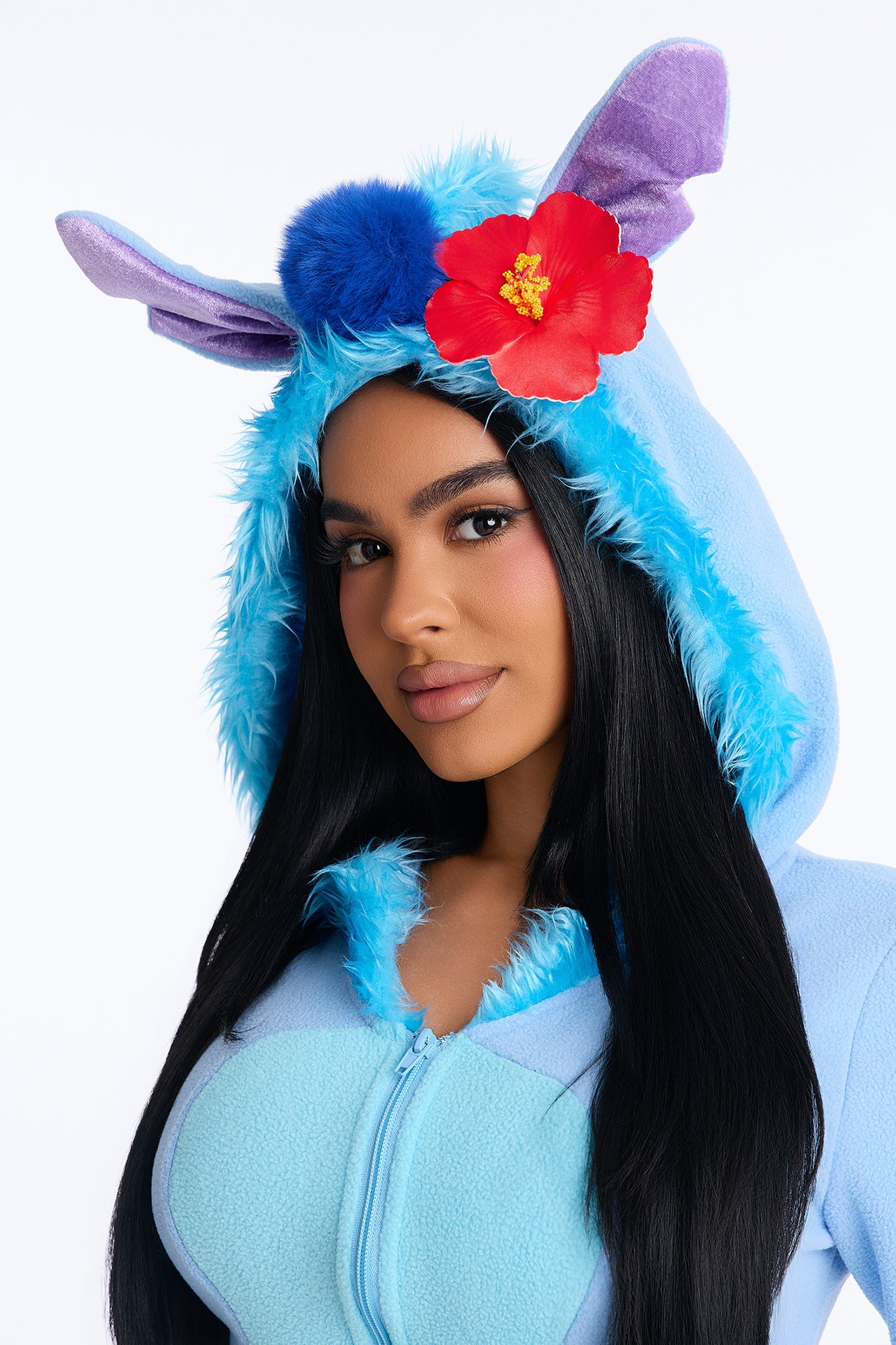 Hawaiian Mayhem Babe 1 Piece Costume Set - Blue