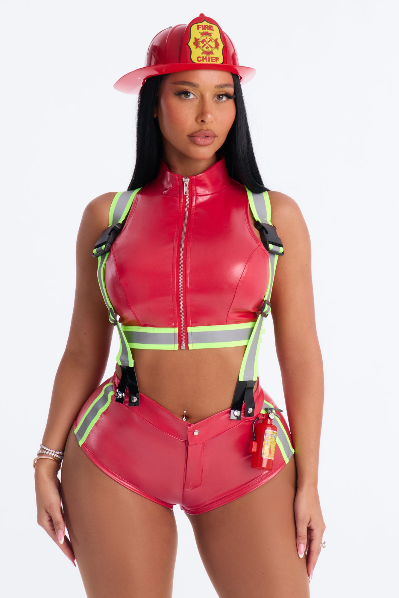 Inferno's Desire 5 Piece Costume Set - Red
