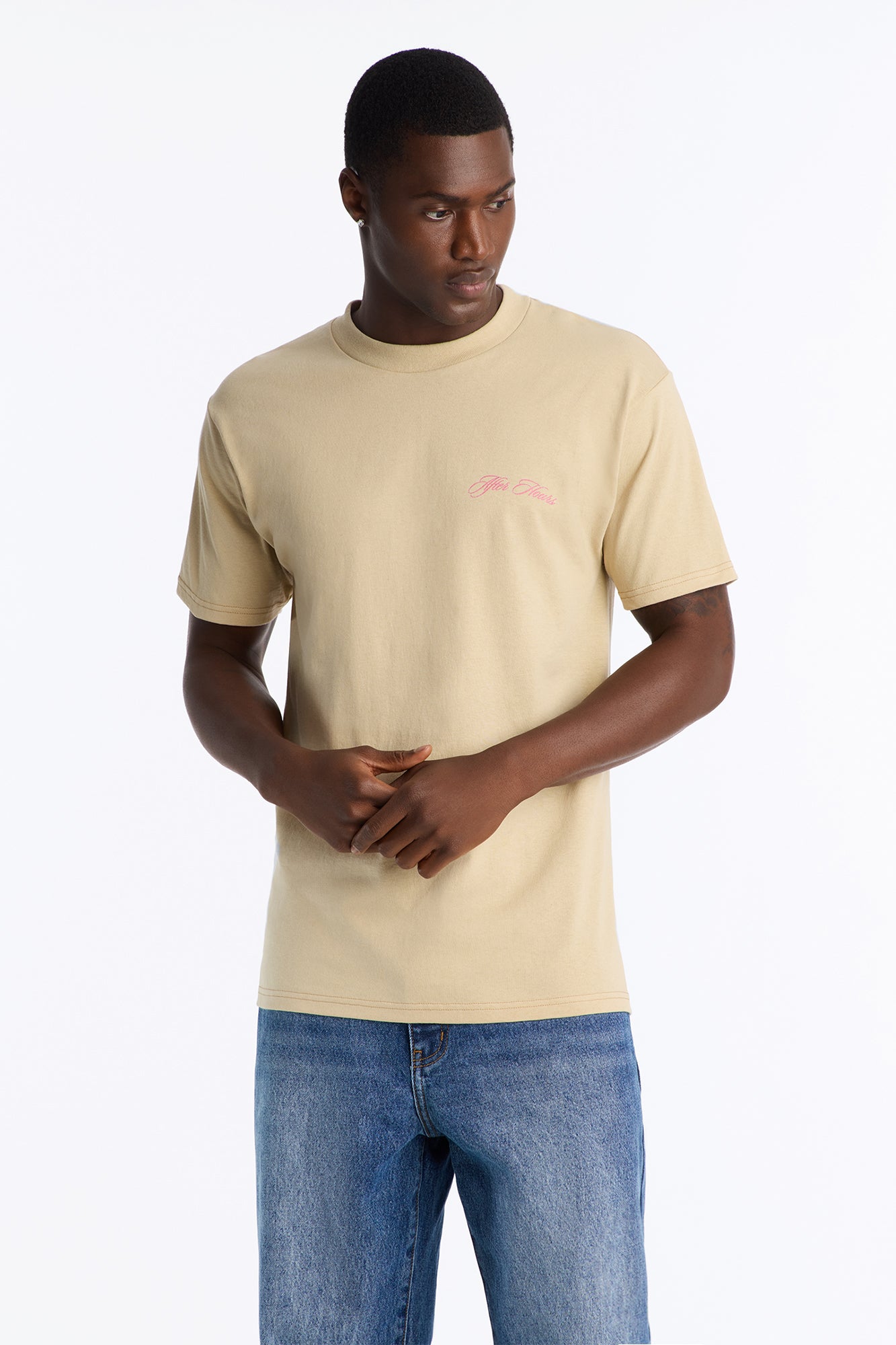 After Hours Oversized Short Sleeve Tee - Taupe