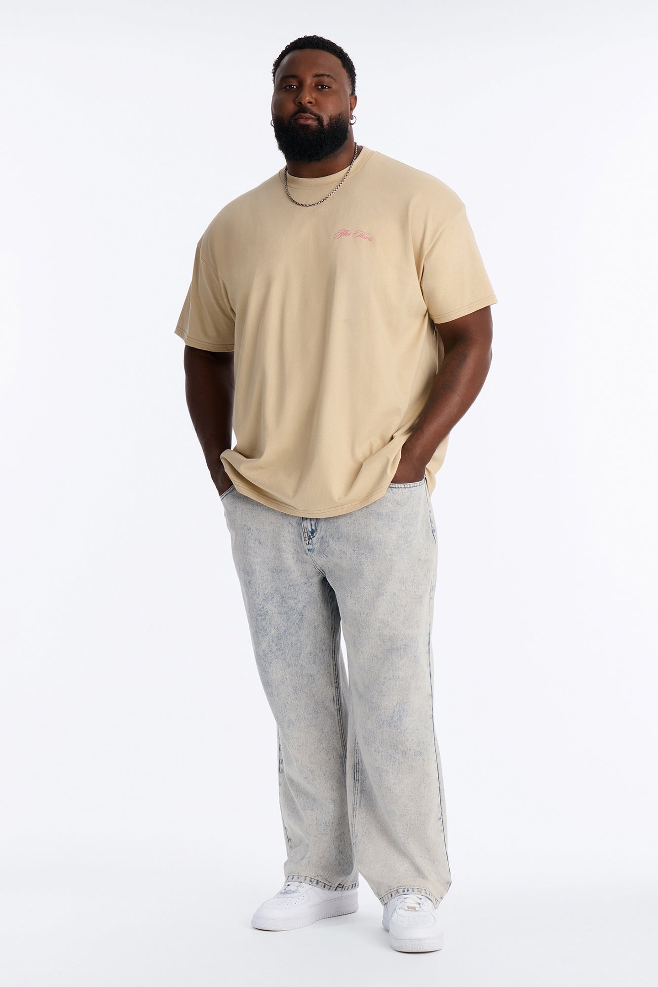 After Hours Oversized Short Sleeve Tee - Taupe