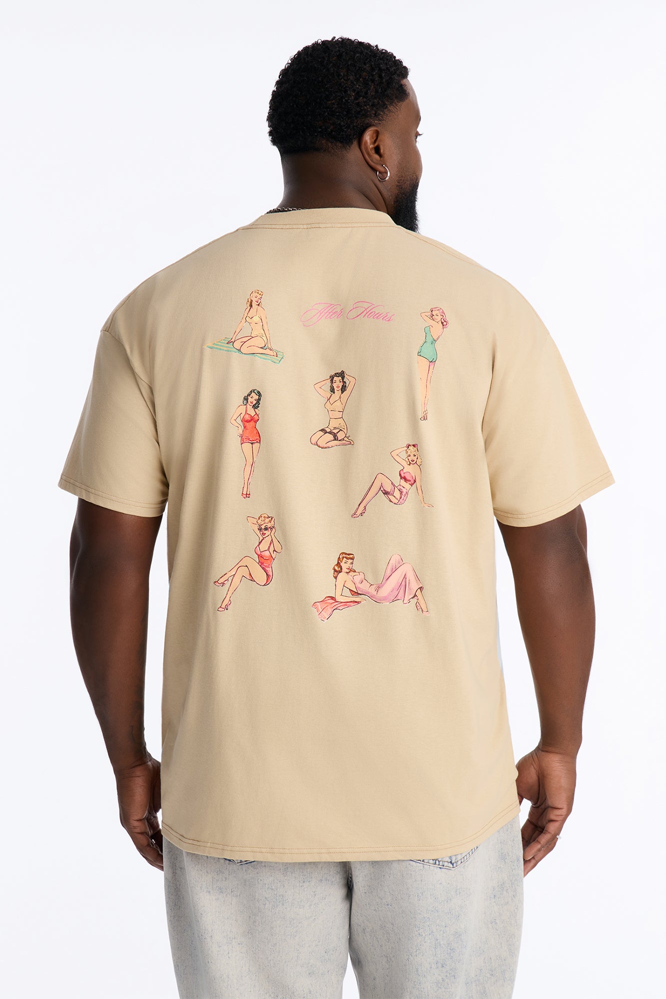 After Hours Oversized Short Sleeve Tee - Taupe