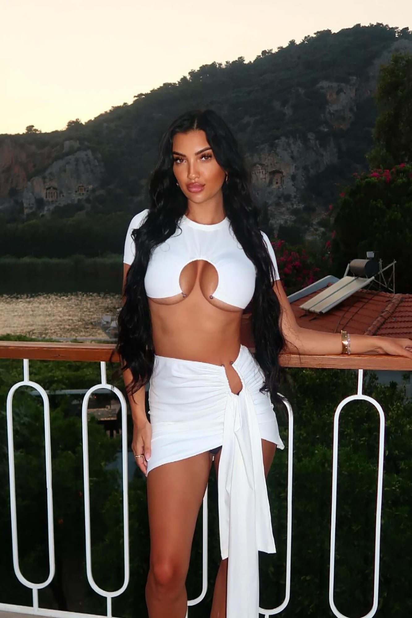 Miami Nights Mini Skirt Set - White