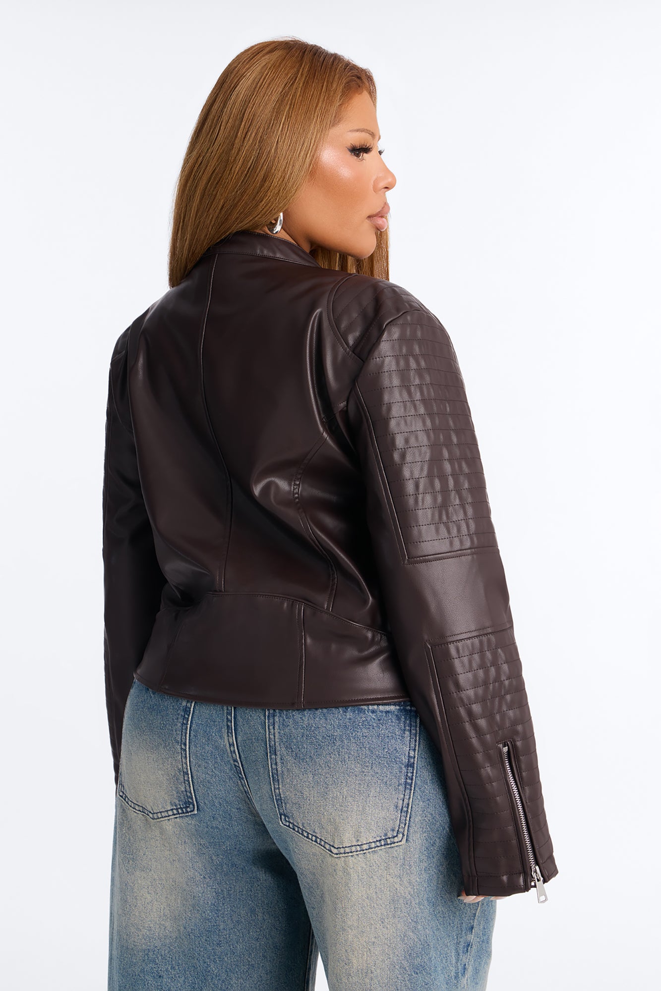 Mariah Moto Jacket - Chocolate
