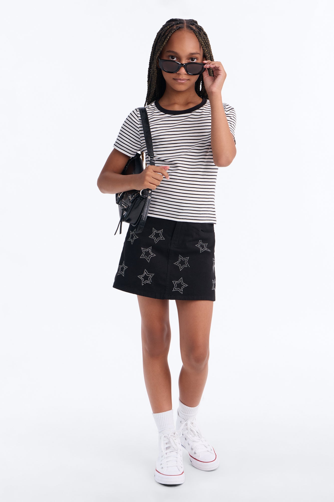 Mini Stars In The Sky Mini Skort - Black