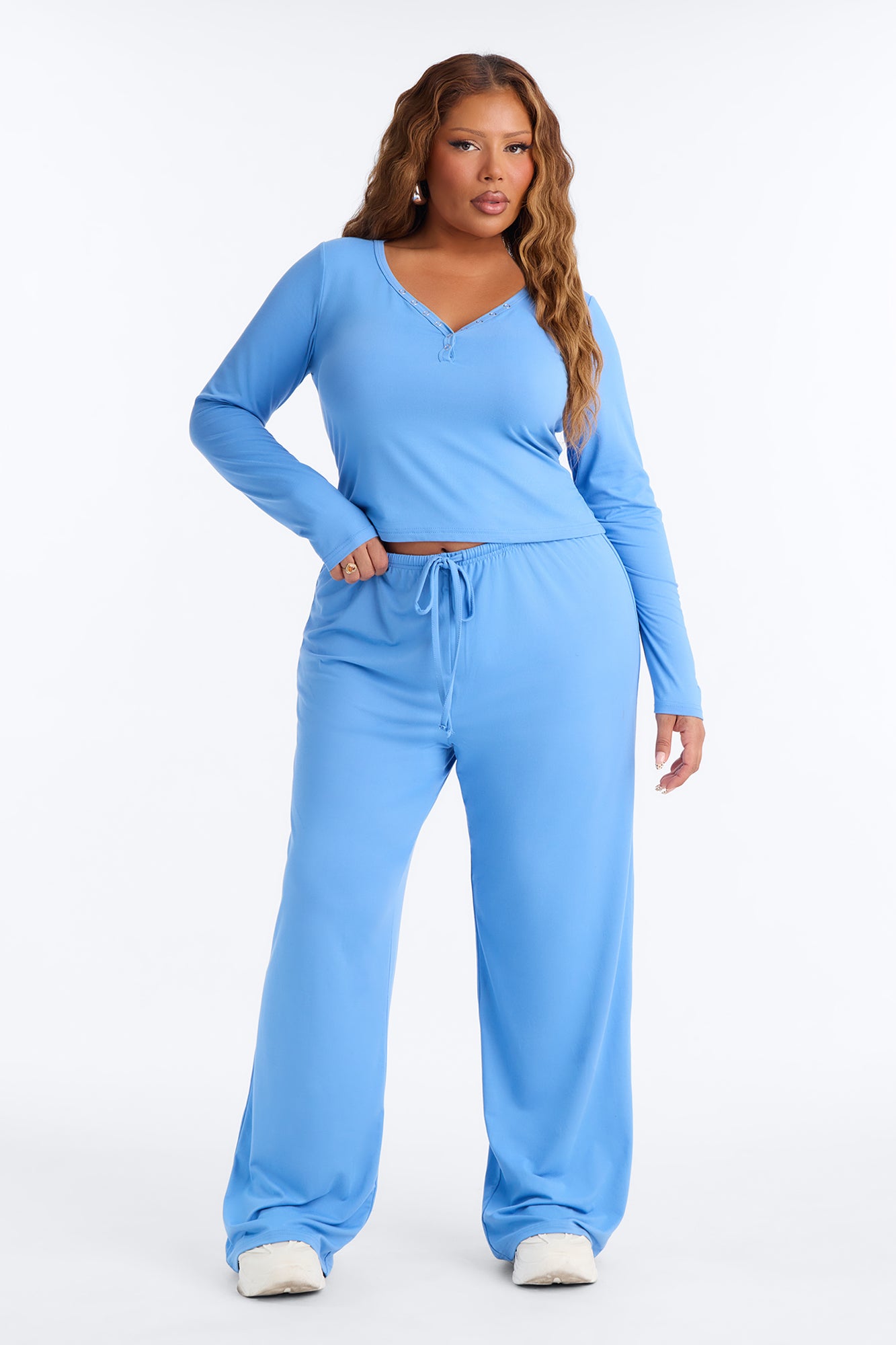 Lazy Morning Pant Set - Blue