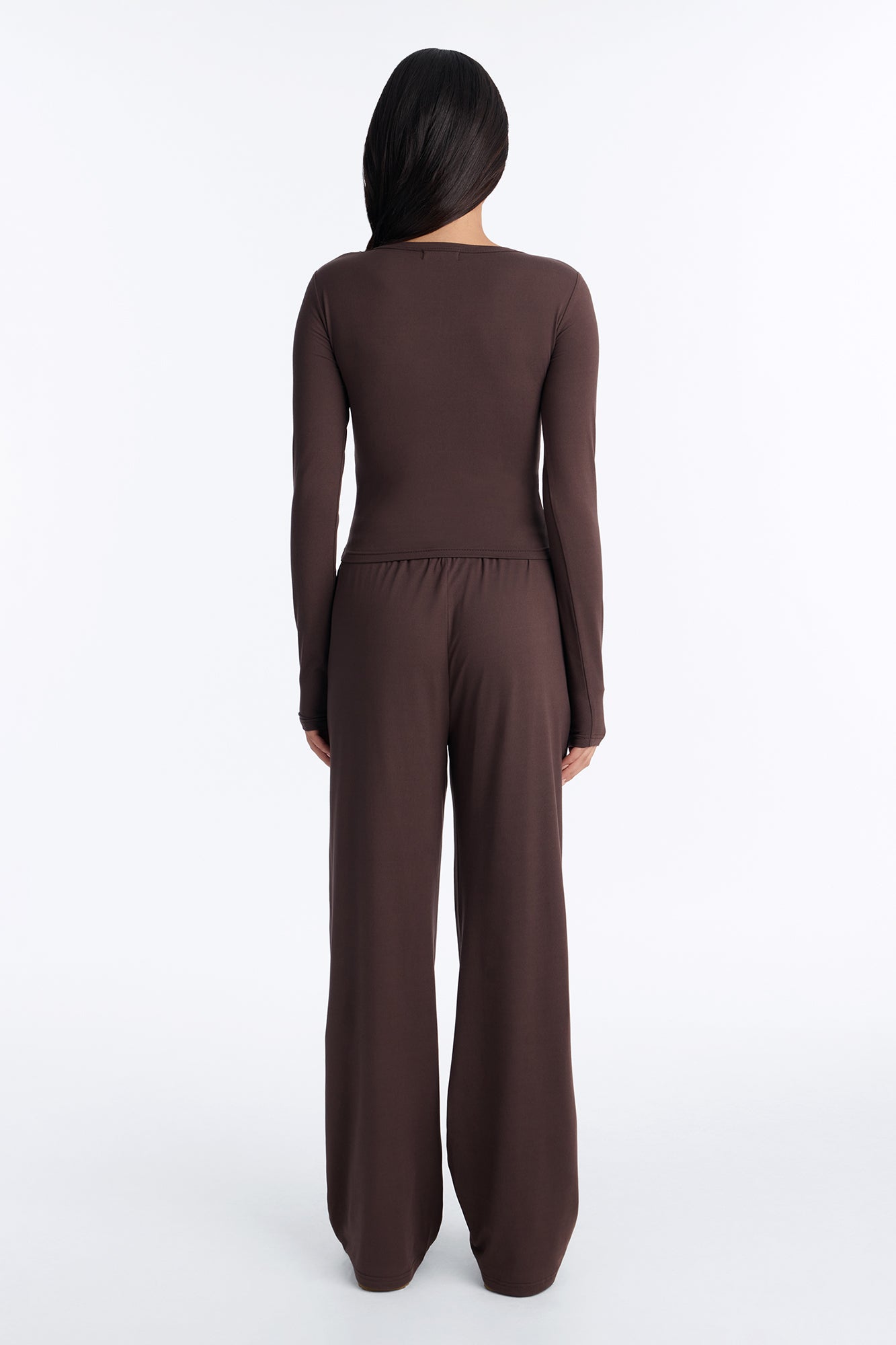 Lazy Morning Pant Set - Chocolate