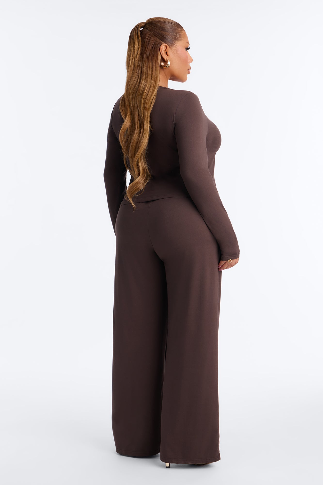 Lazy Morning Pant Set - Chocolate