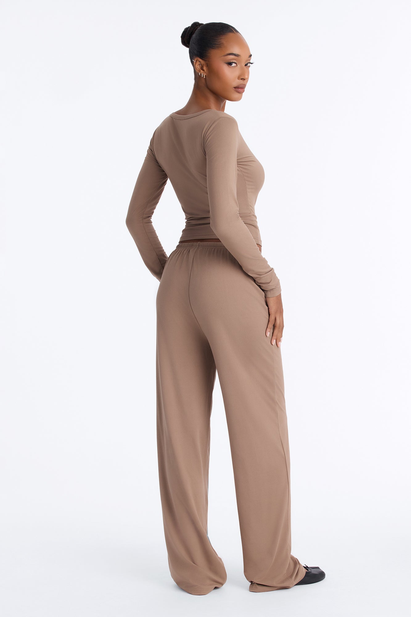 Lazy Morning Pant Set - Taupe