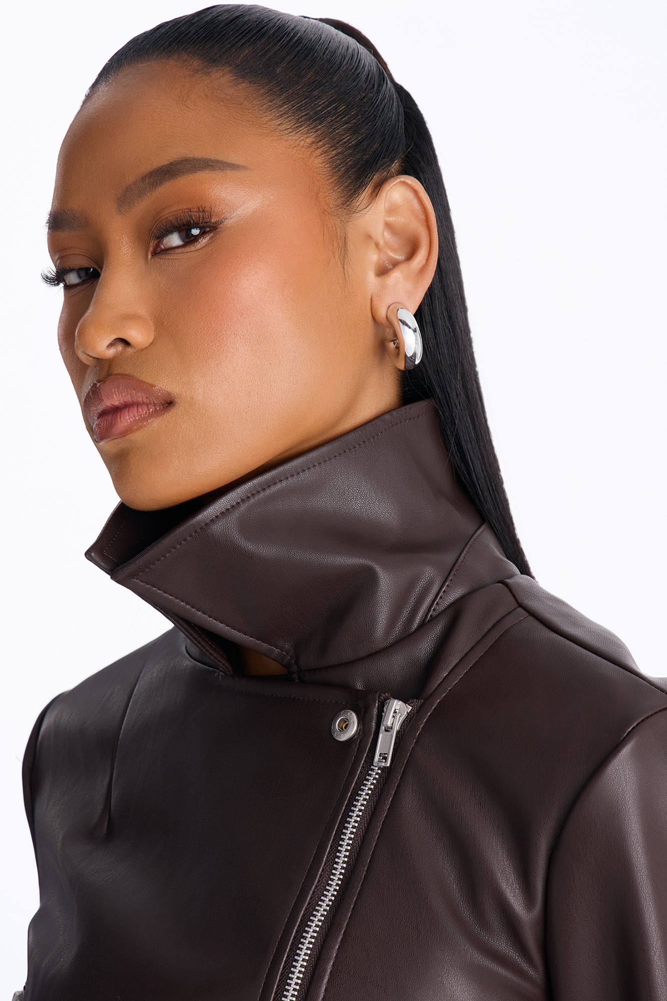 In Control Moto Jacket - Dark Brown