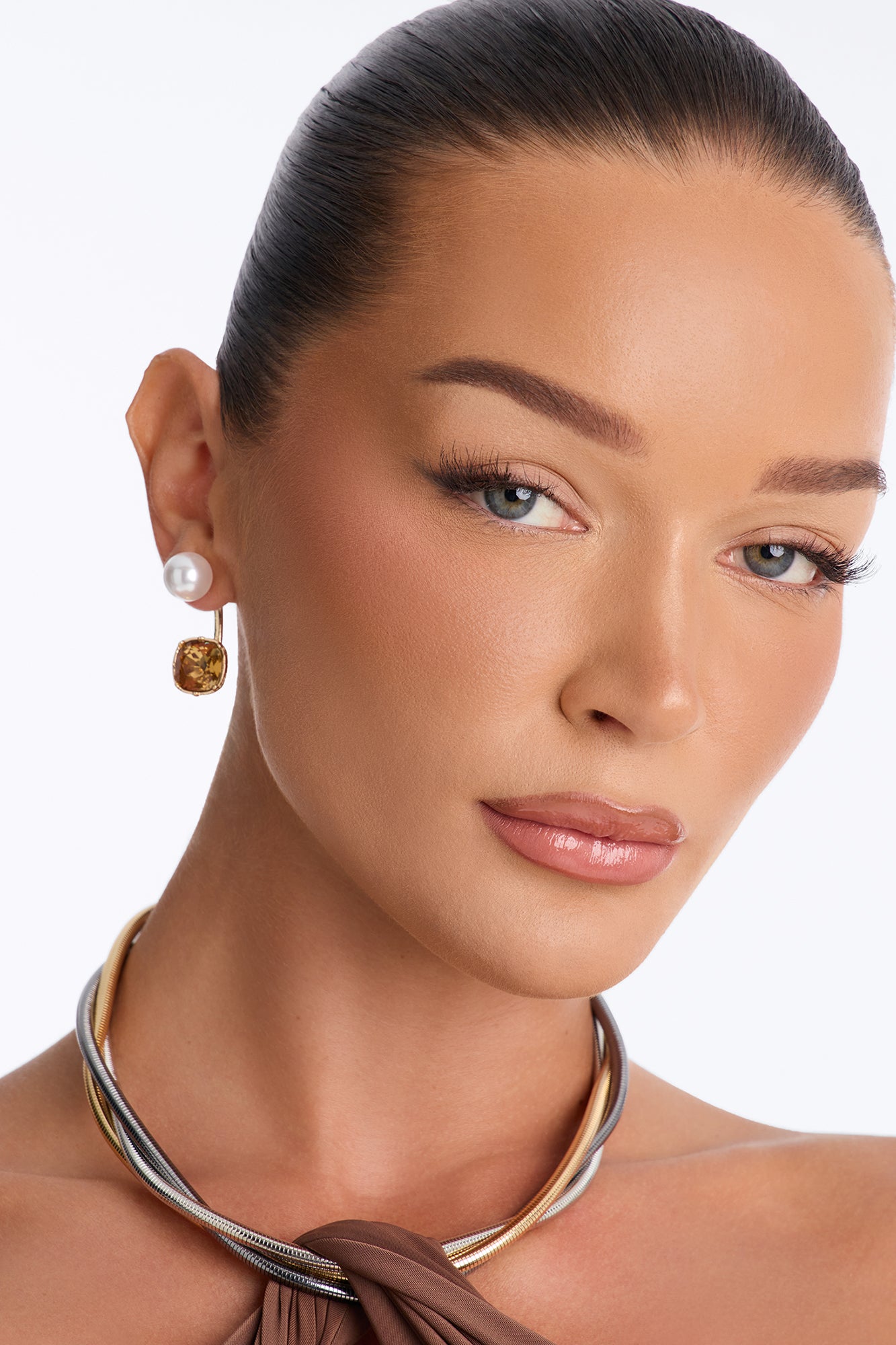 Sweet Pearl Drop Earrings - Gold/combo