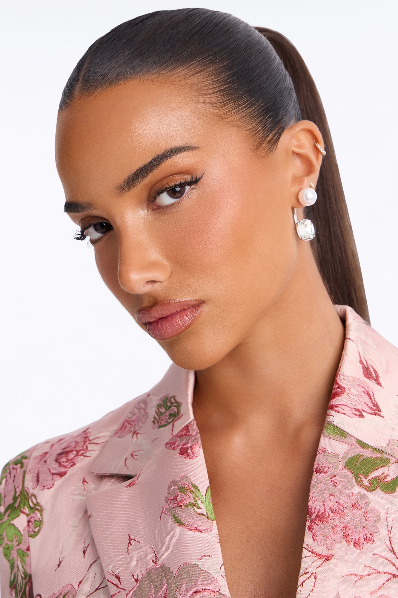 Sweet Pearl Drop Earrings - Silver