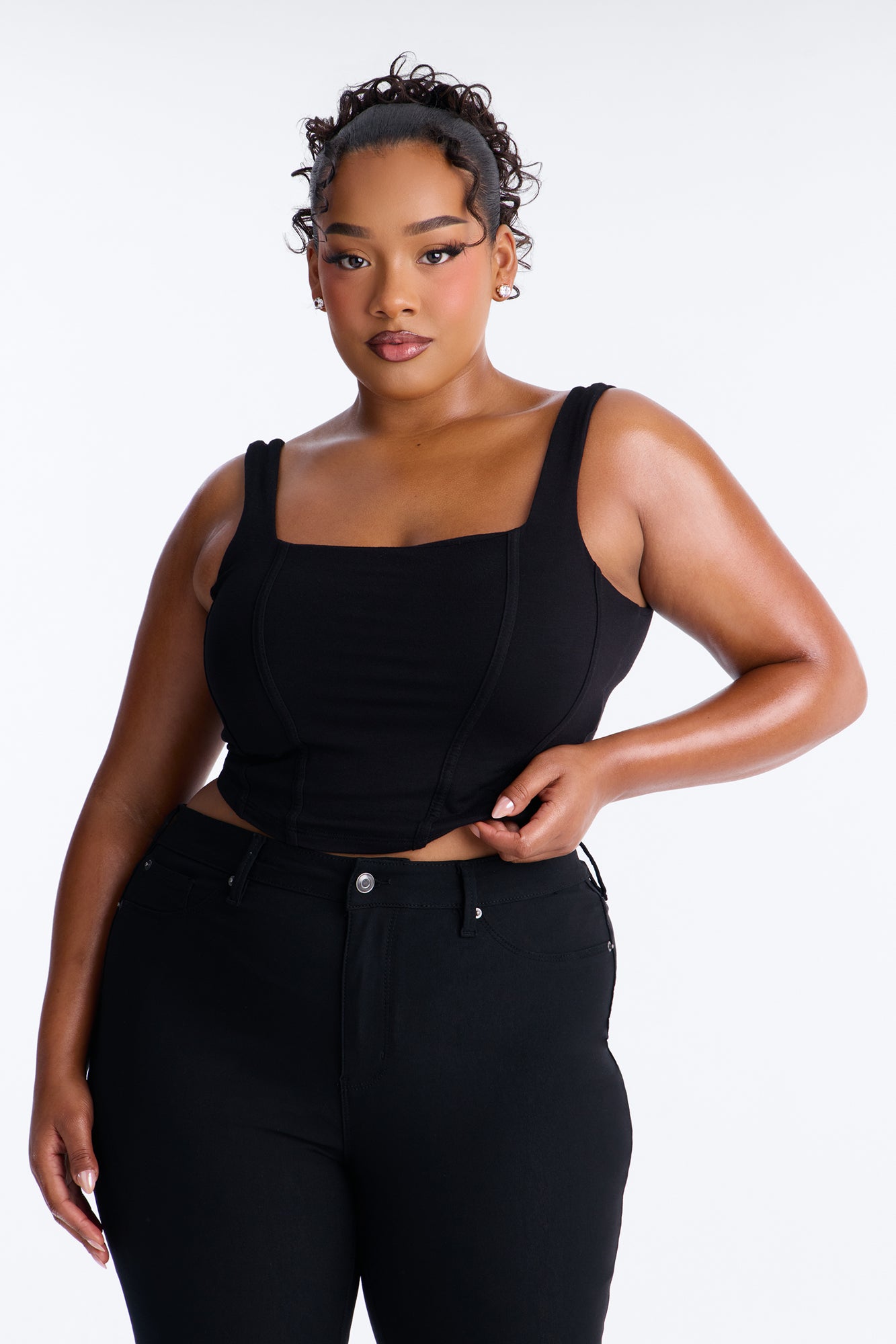 Amanza Corset Top - Black