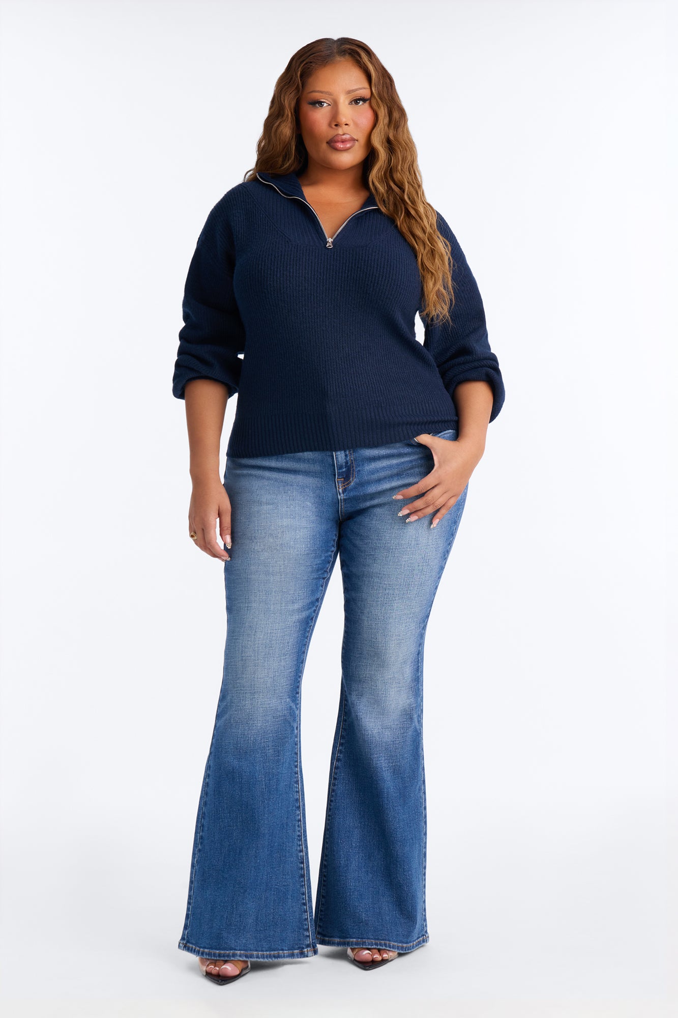 Tell Me About It Sweater - Navy