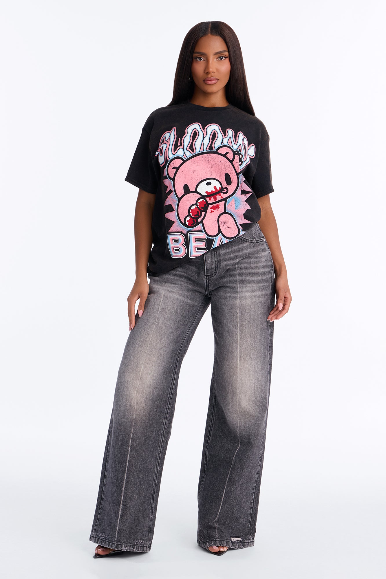 Gloomy Bear Classic Washed Tee - Black
