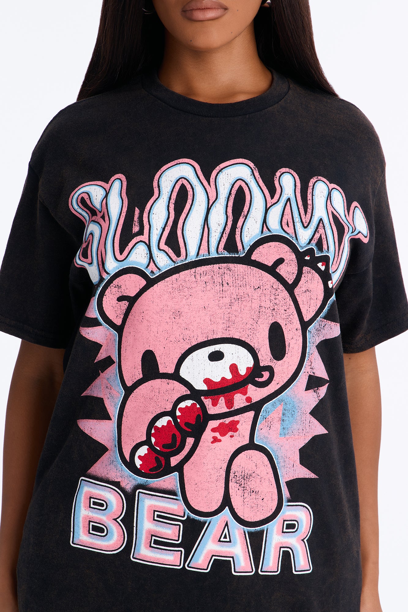 Gloomy Bear Classic Washed Tee - Black
