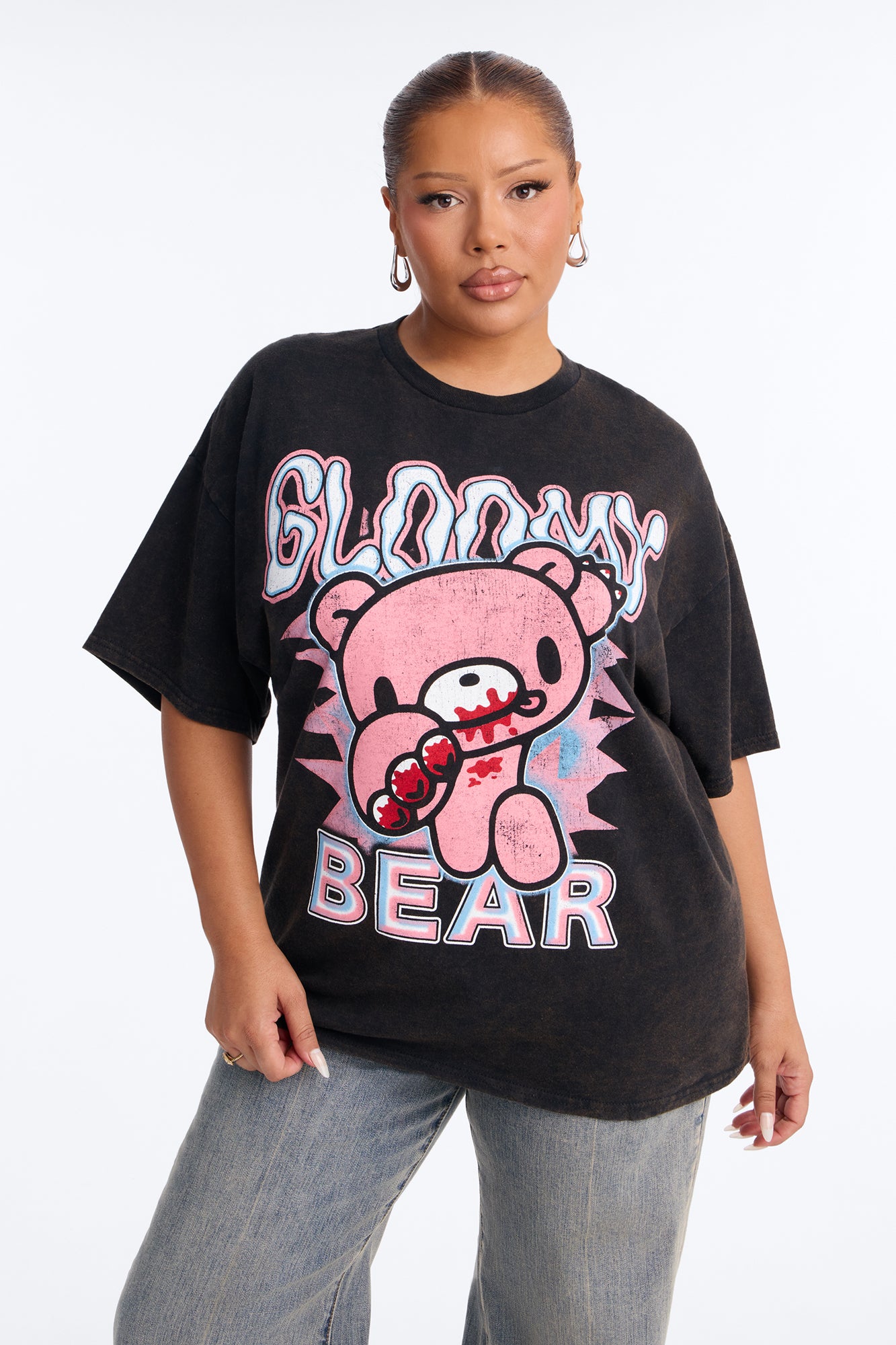 Gloomy Bear Classic Washed Tee - Black