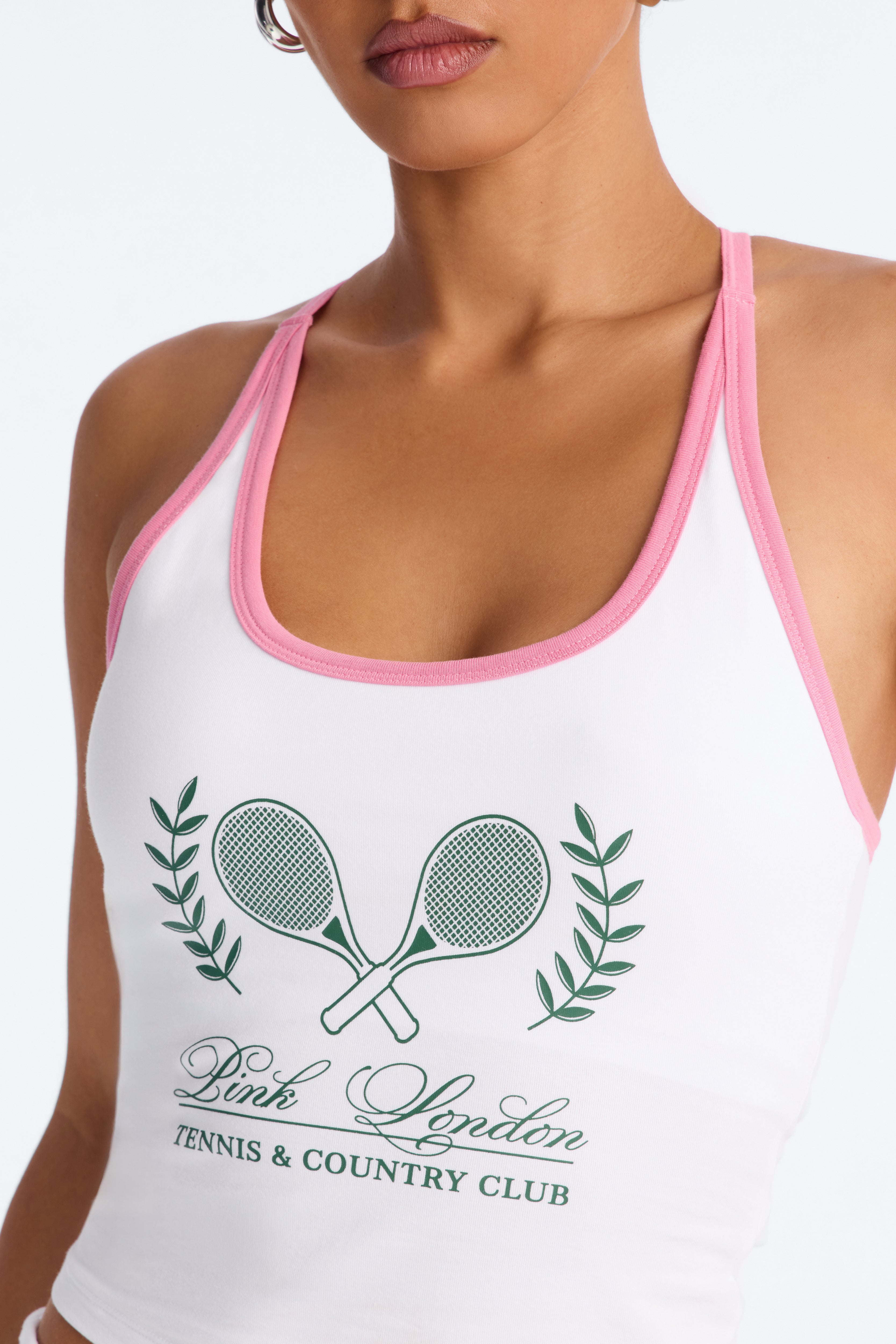 PINK London Sporty Tank Top - White