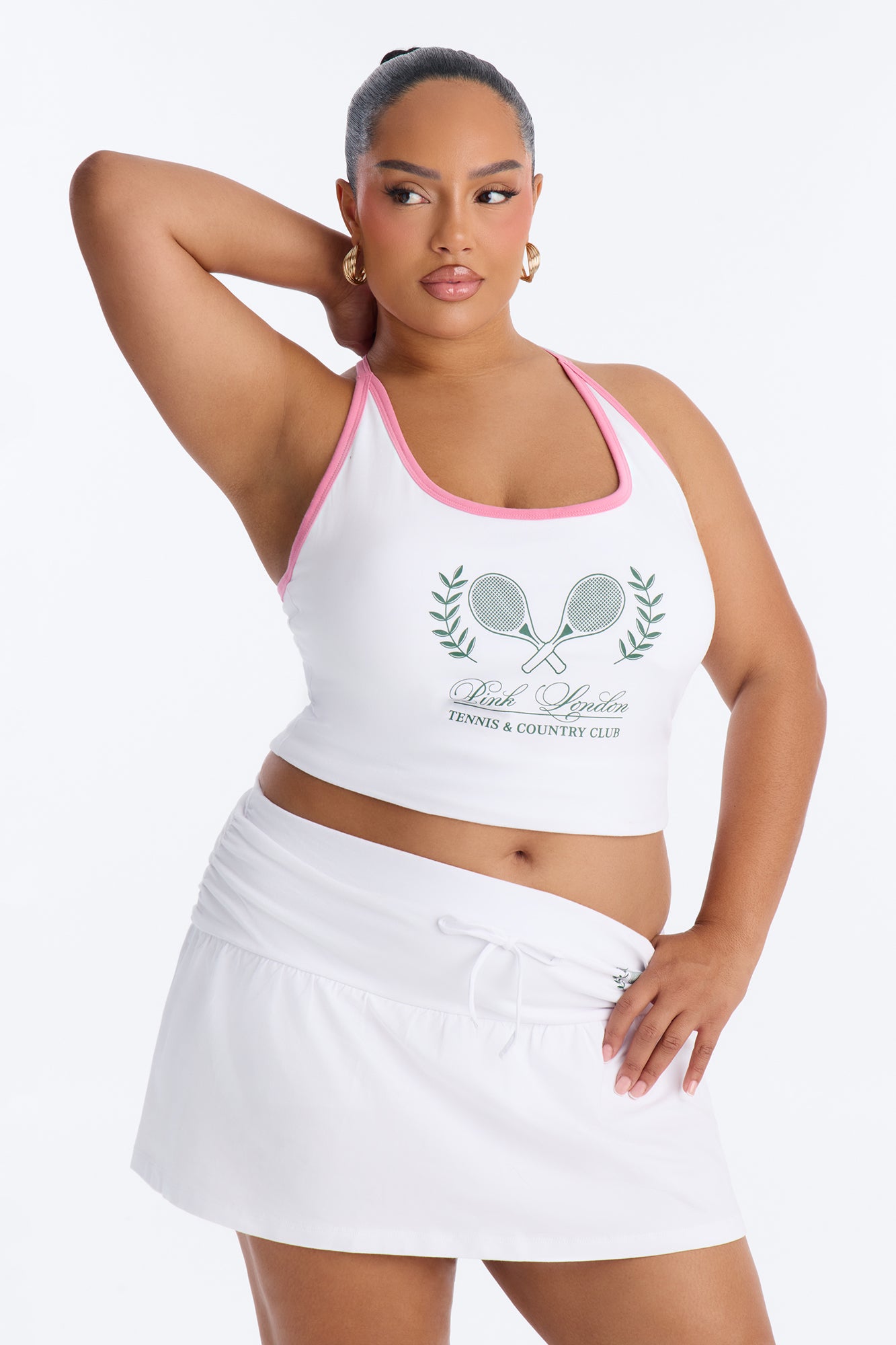 PINK London Sporty Tank Top - White