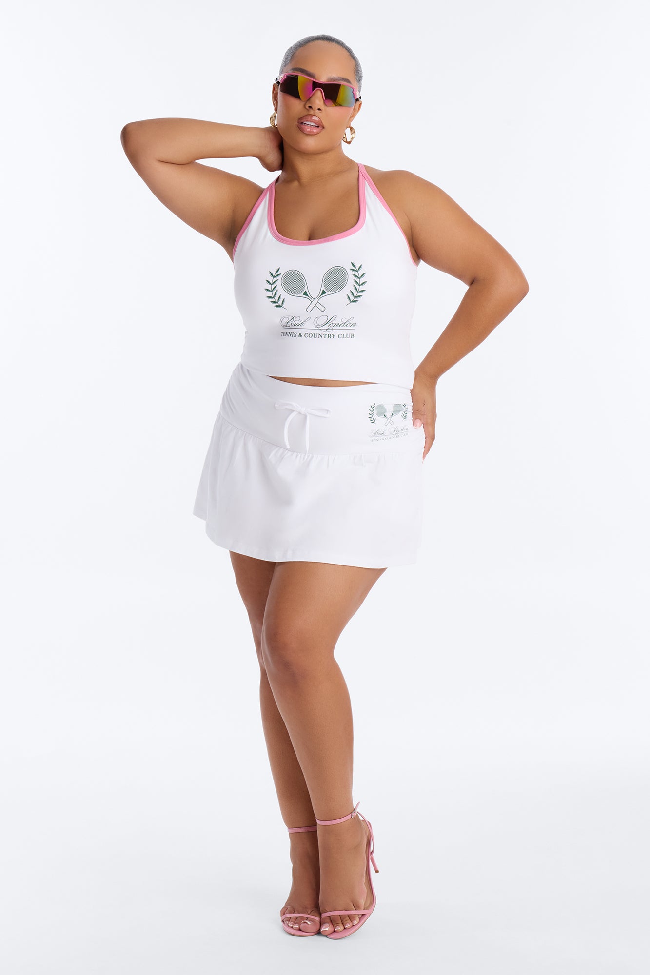 PINK London Sporty Tank Top - White