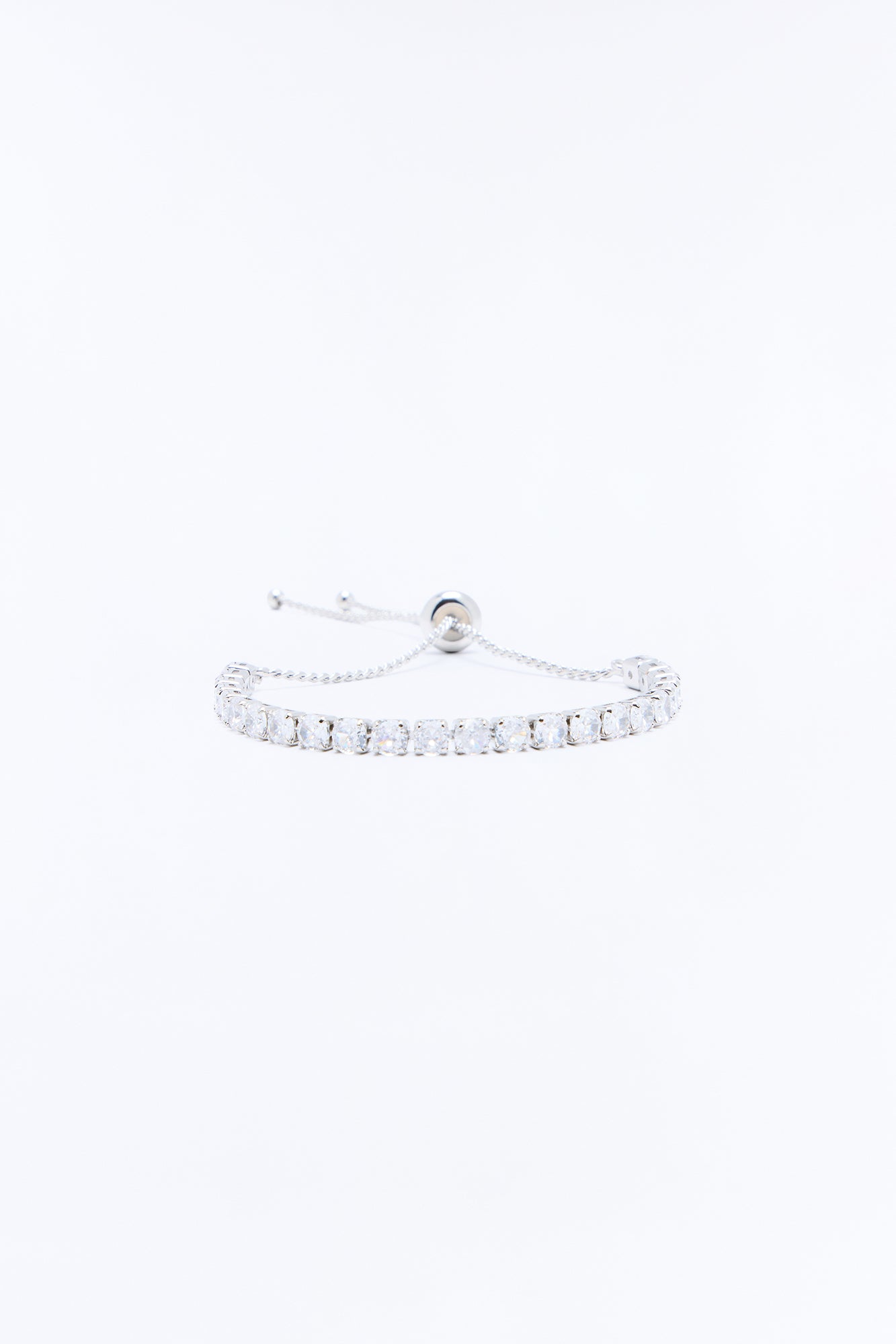 Cubic Zirconia Date Night Bracelet - Silver