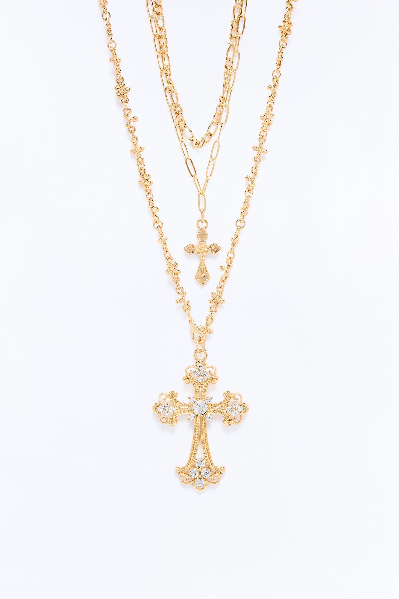 Show Them Mercy Layered Necklace - Gold