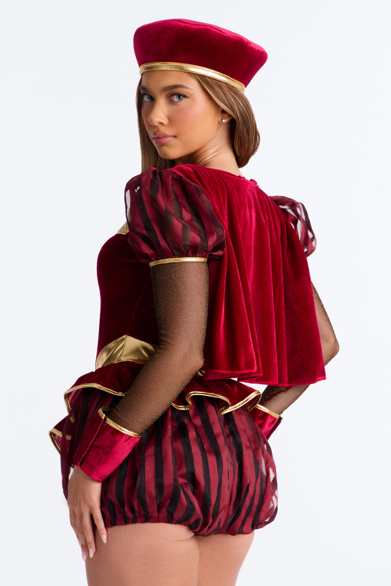 Tempting Tiny Tyrant 3 Piece Costume Set - Burgundy