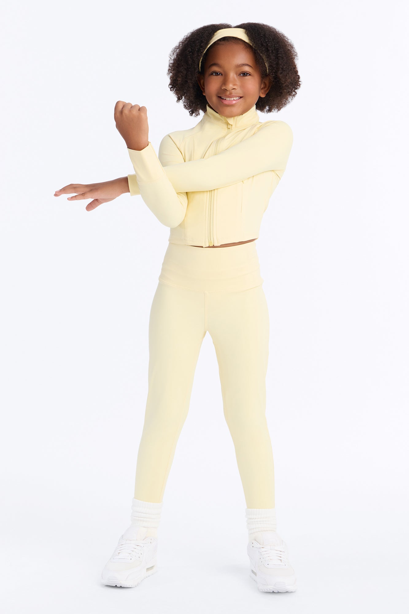 Mini Love To Sweat Active Legging Set - Yellow