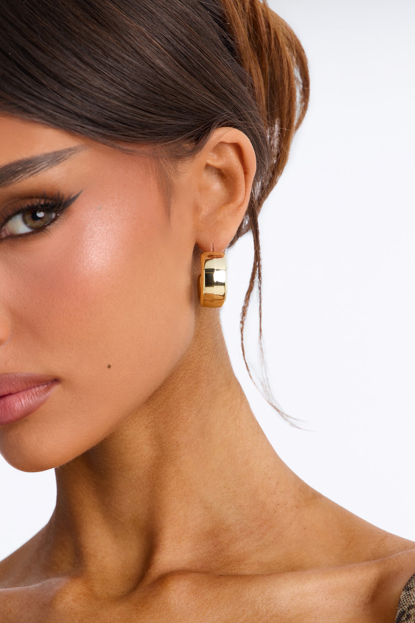 Keep You In The Loop 3 Pair Multi Earring Set - Gold