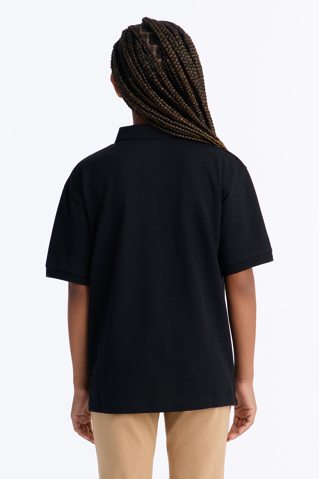 Mini Uniform Pique Polo - Black