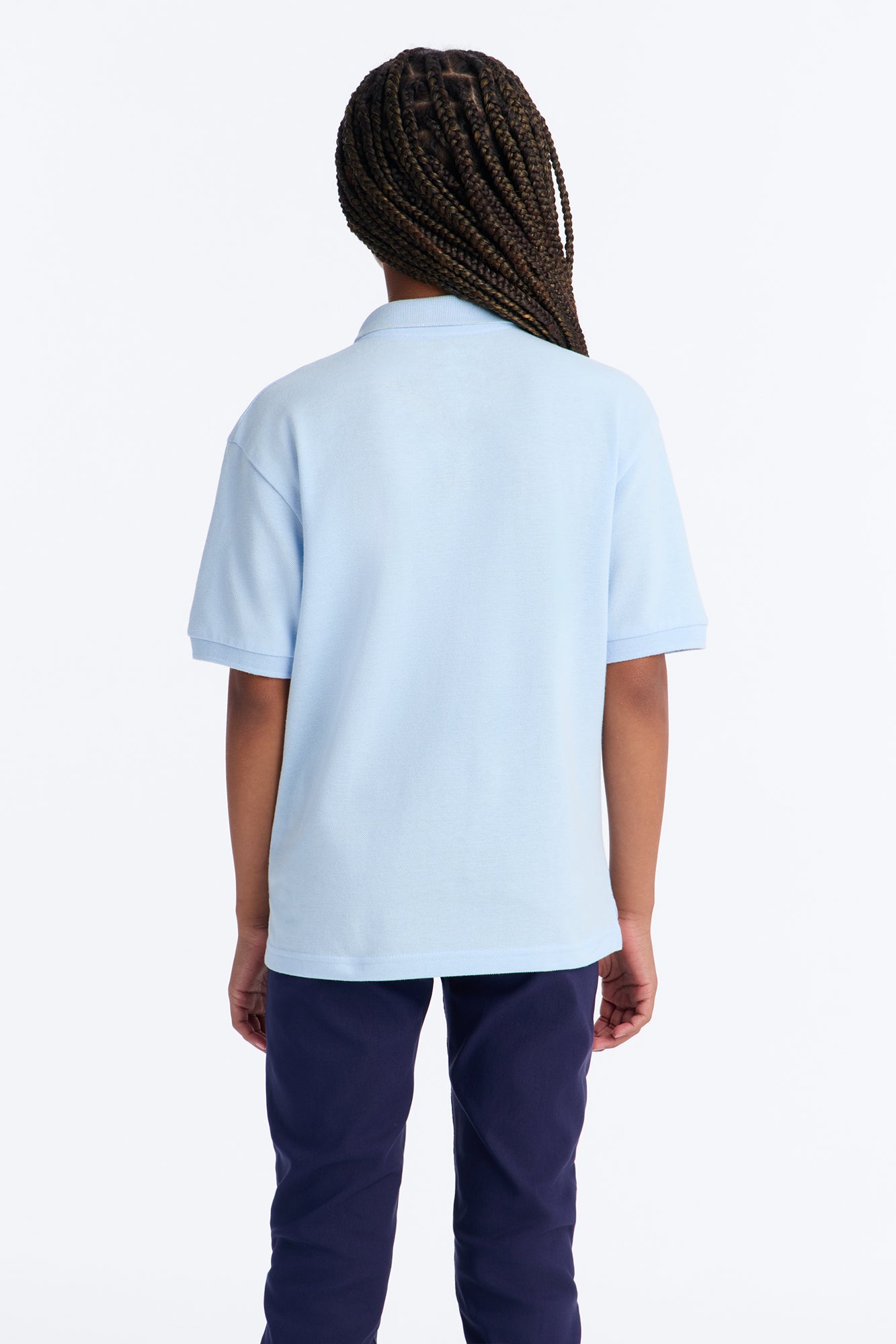 Mini Uniform Pique Polo - Light Blue