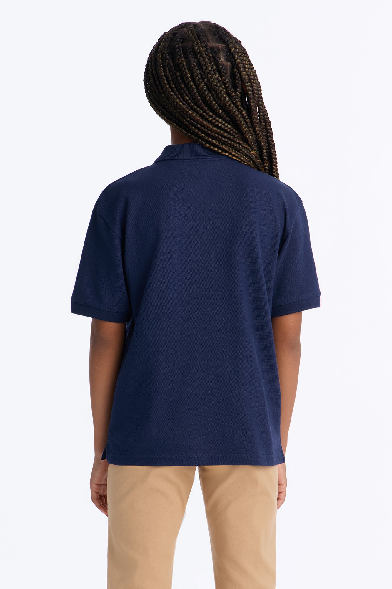 Mini Uniform Pique Polo - Navy
