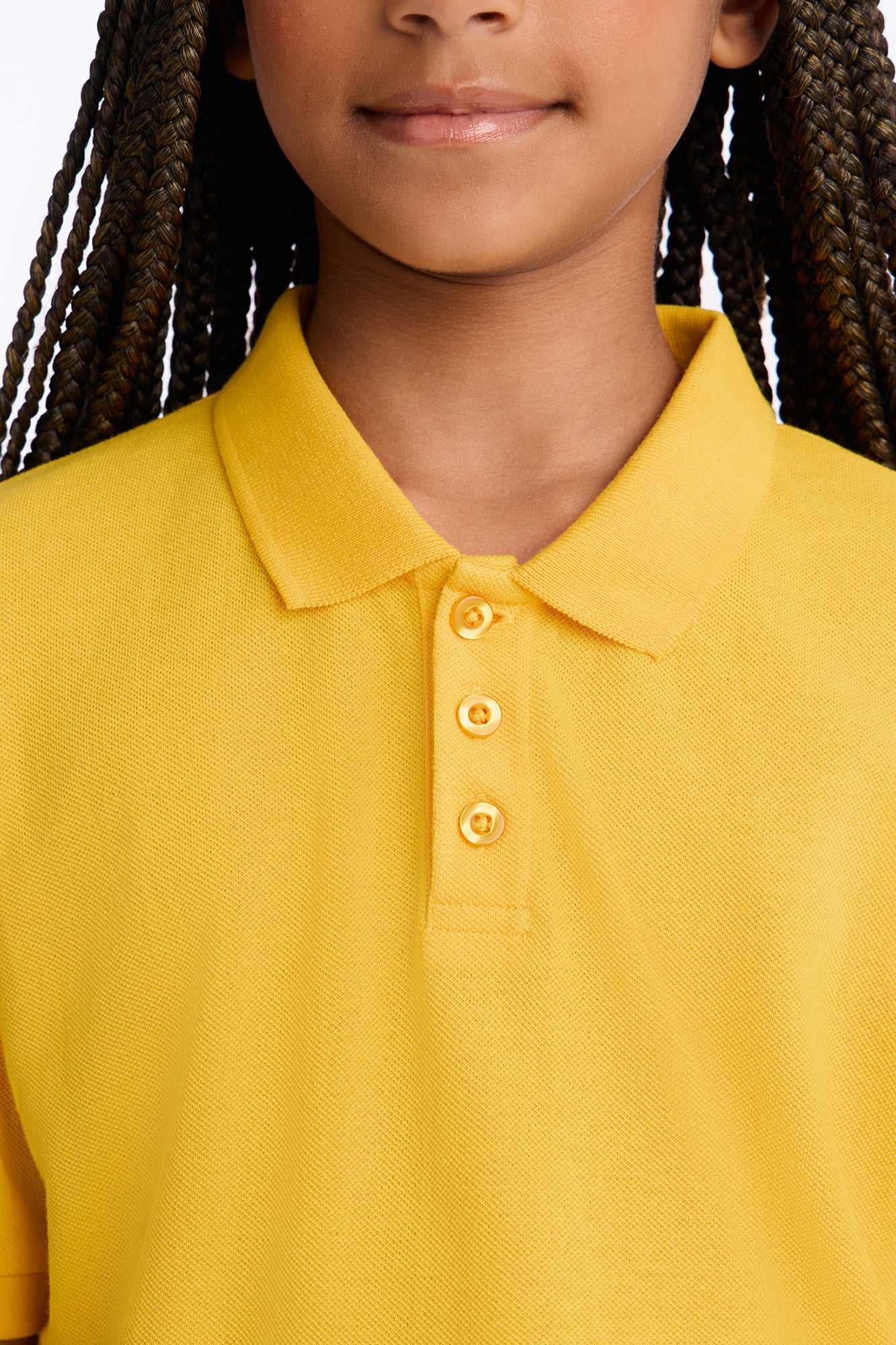 Mini Uniform Pique Polo - Yellow