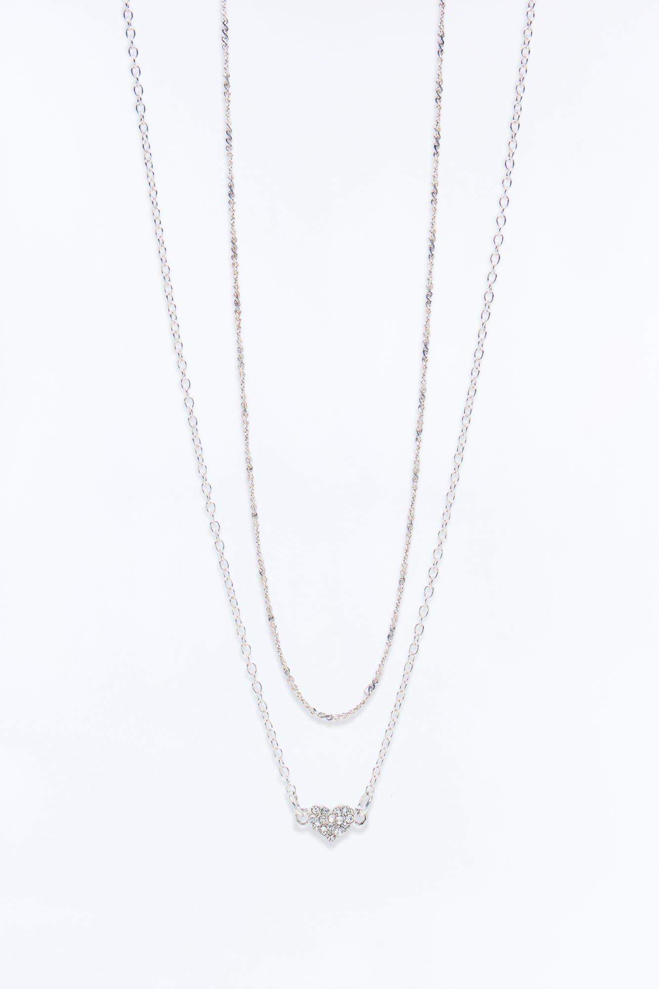 Ella Emerald Necklace - Silver