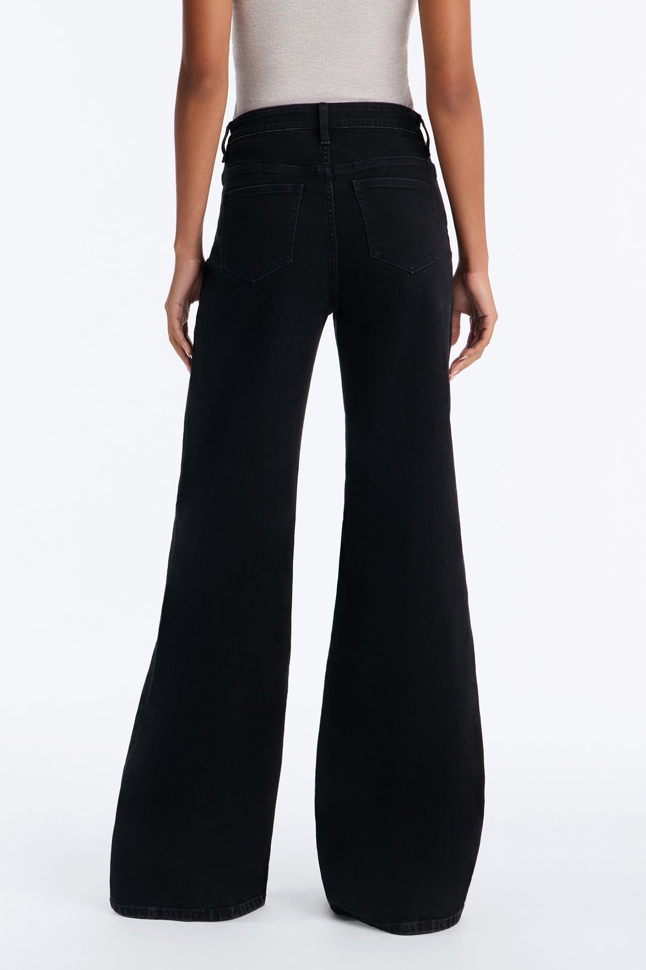 Tall Chasing Thrills Stretch Wide Leg Jeans - Black Wash