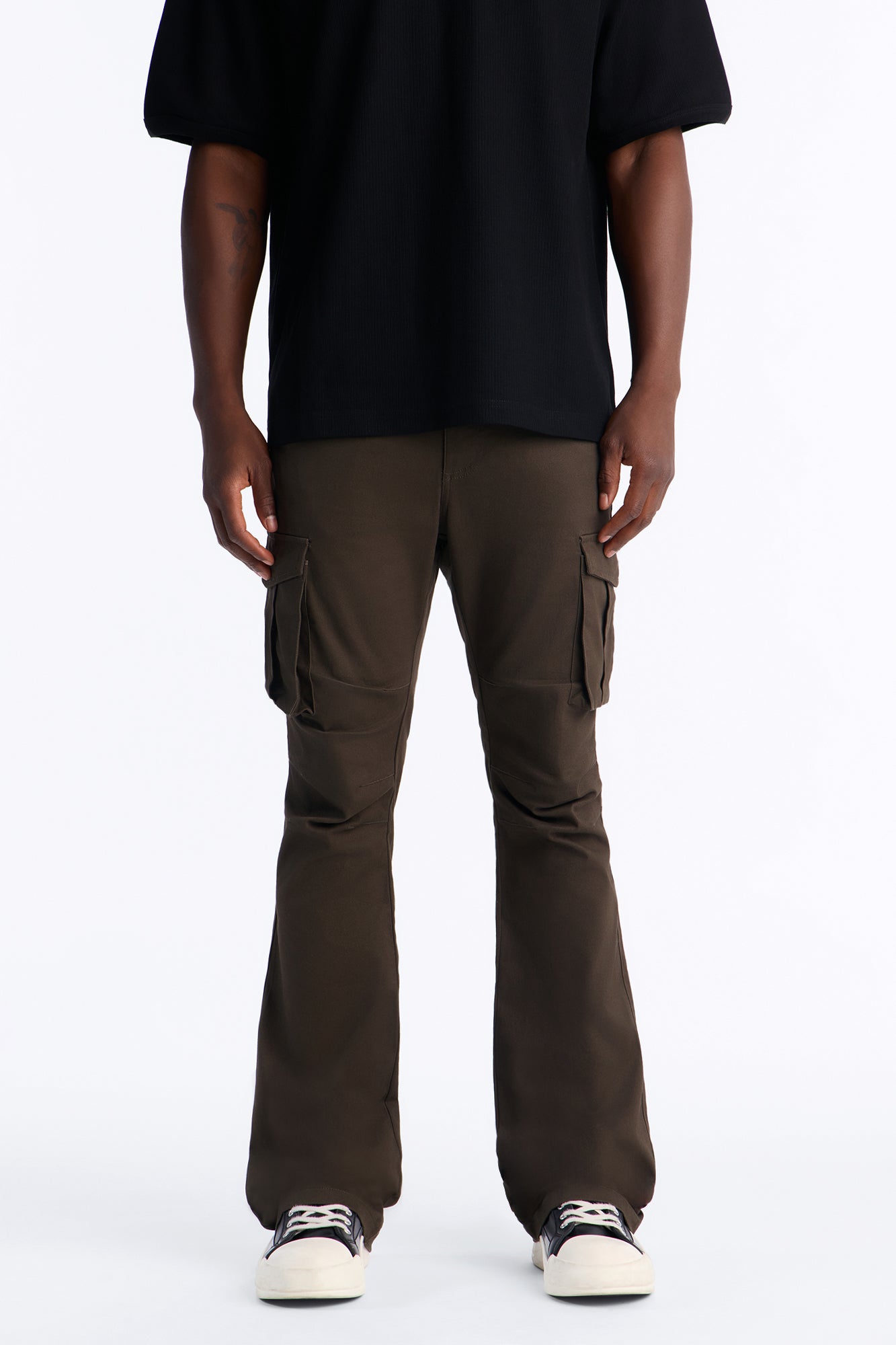 Summer Games Stacked Skinny Flare - Olive