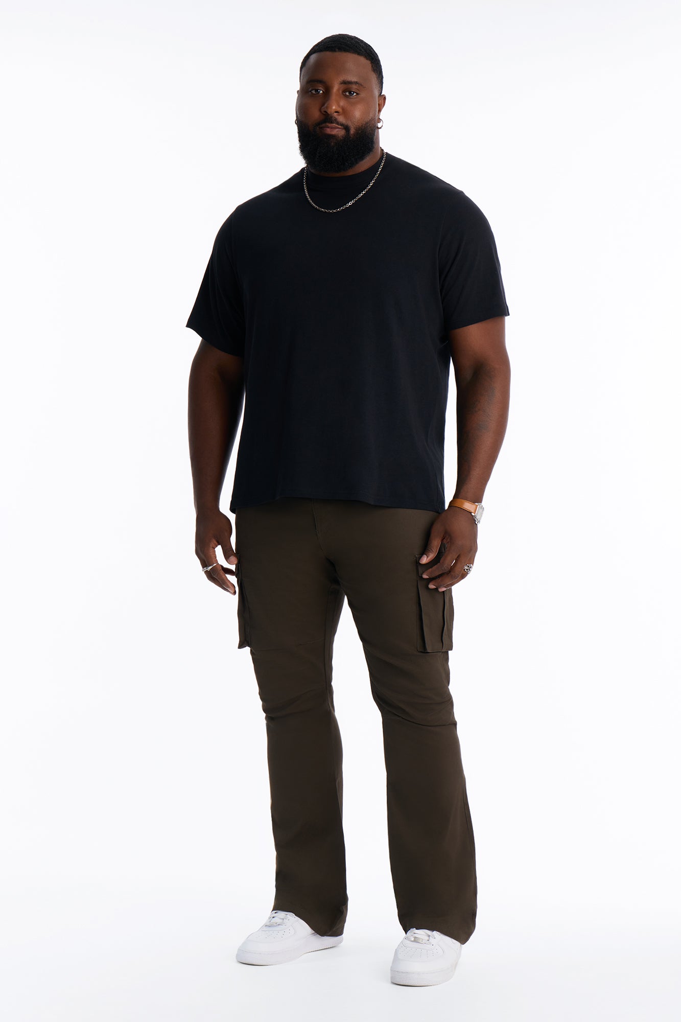 Summer Games Stacked Skinny Flare - Olive