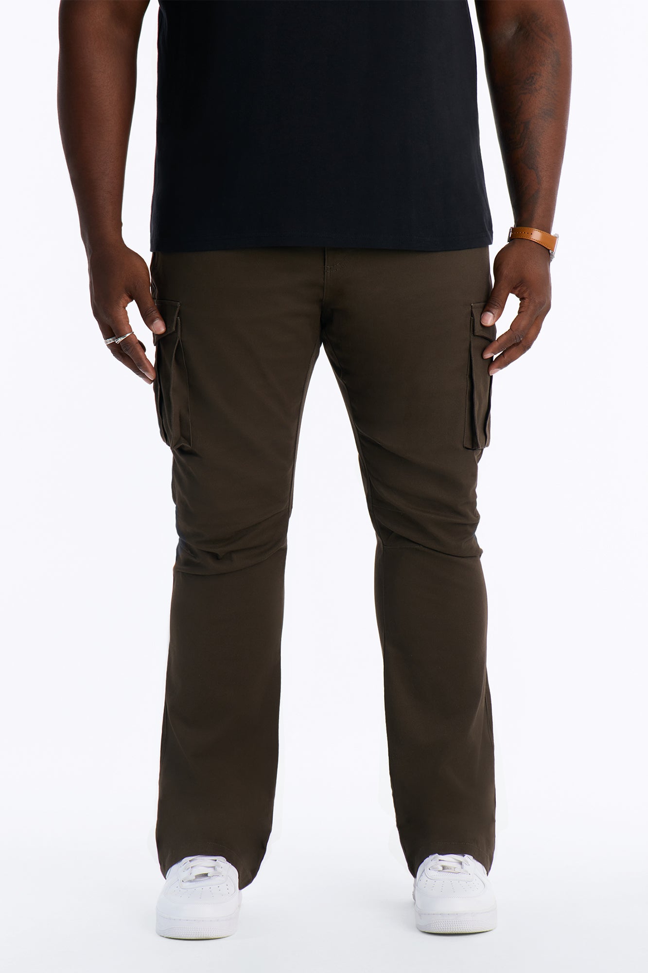 Summer Games Stacked Skinny Flare - Olive
