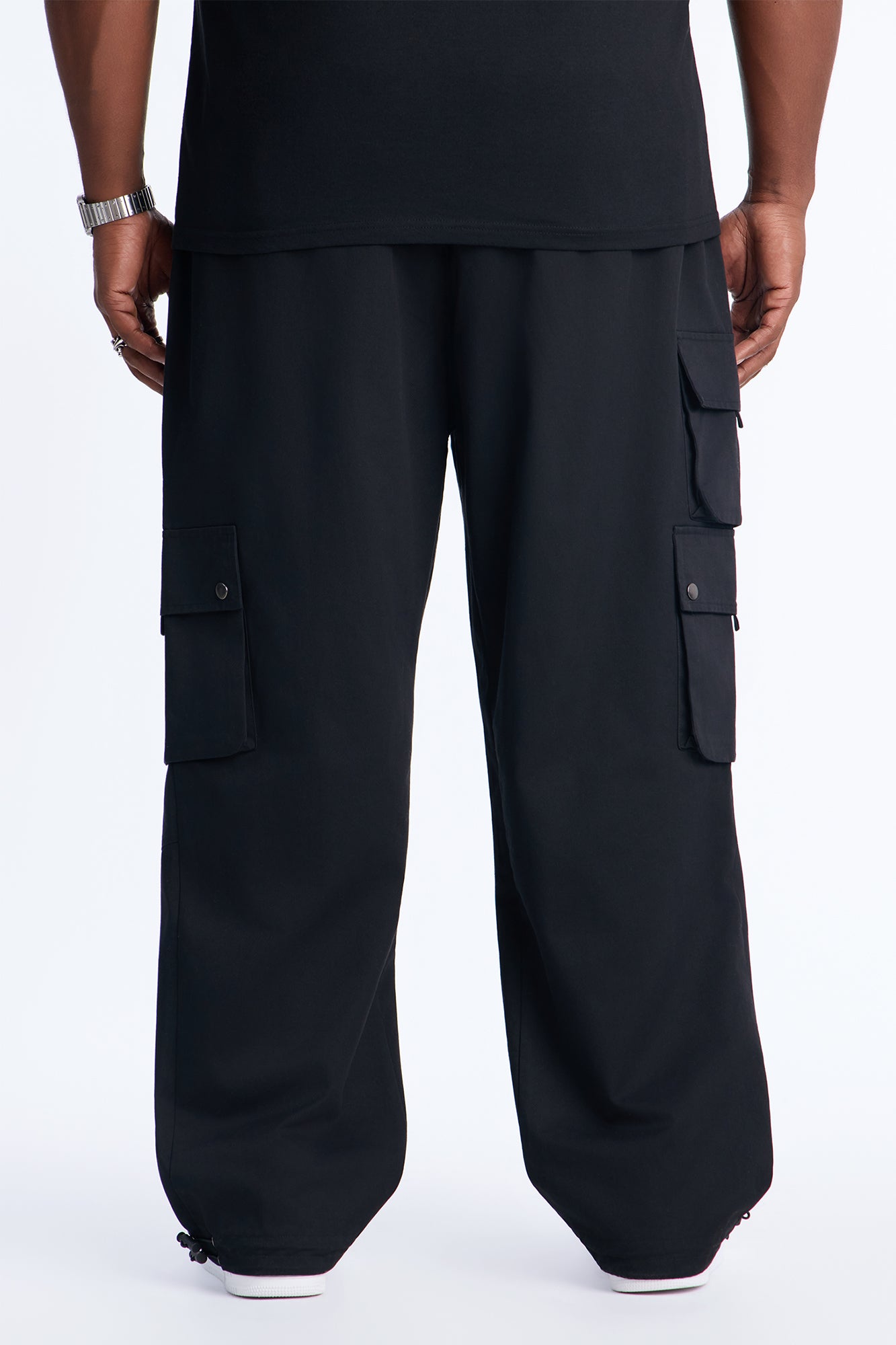 Roaming Twill Cargo Pants - Black